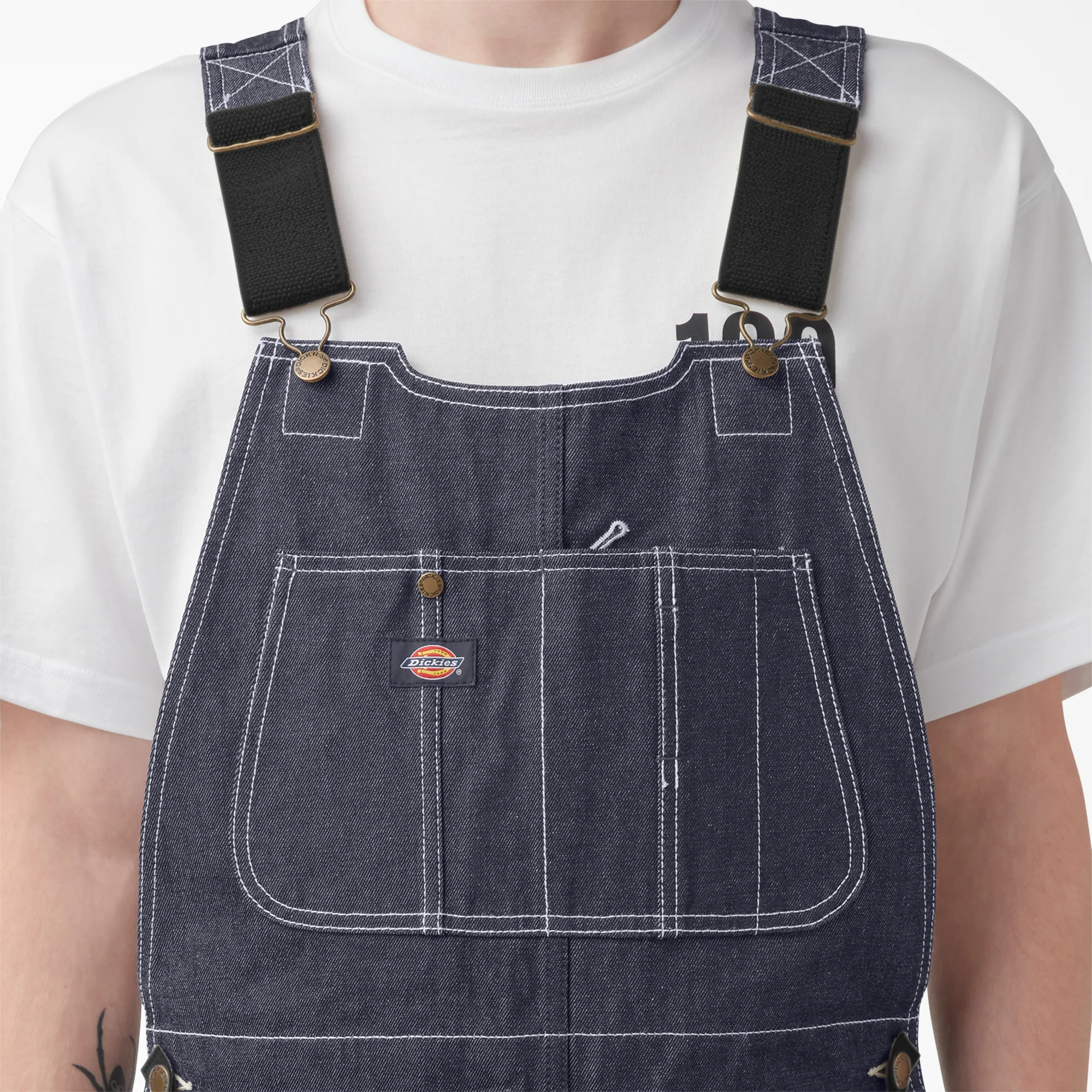100 Year Denim Double Knee Bib Overalls - Image 5