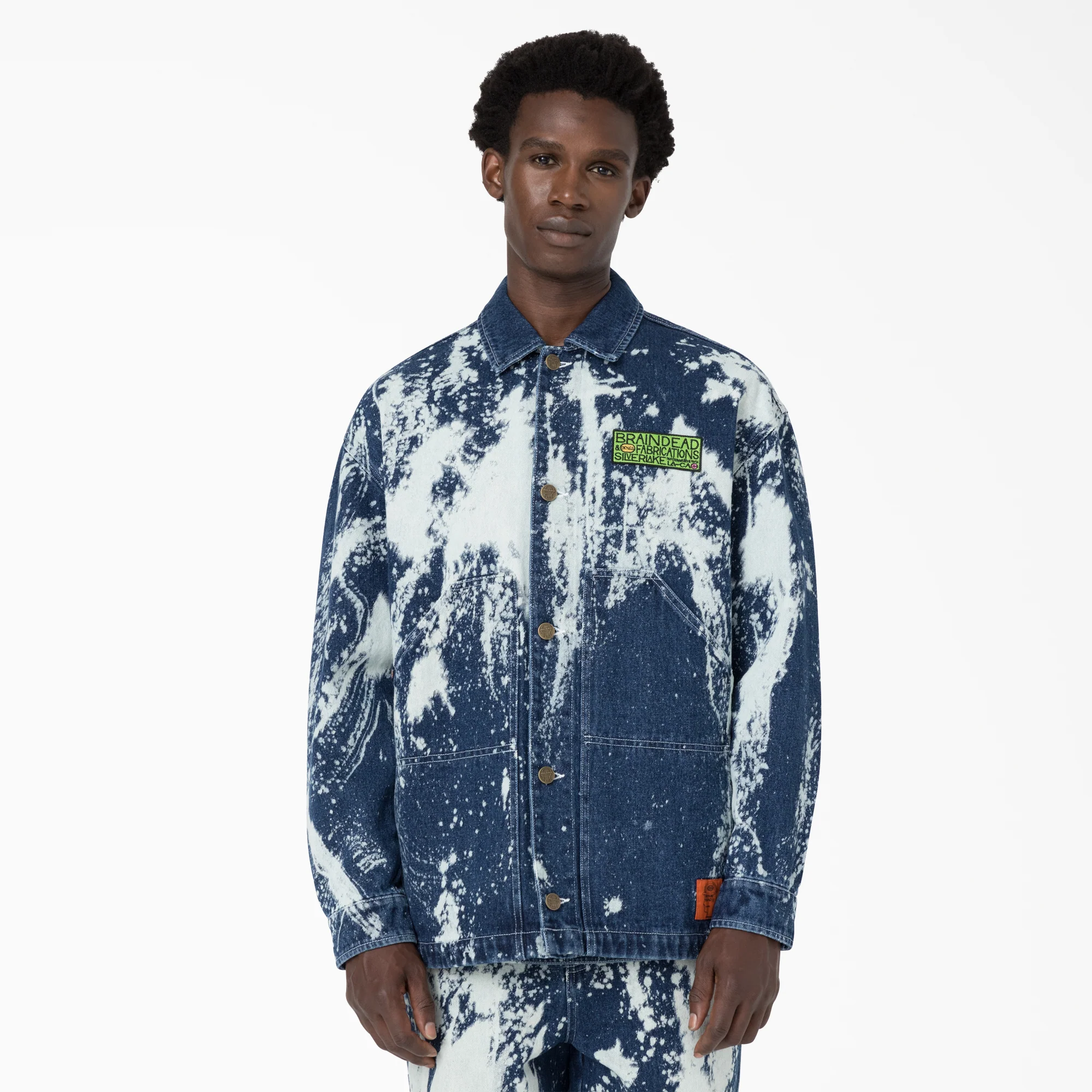 Brain Dead Bleached Denim Jacket - Image 3