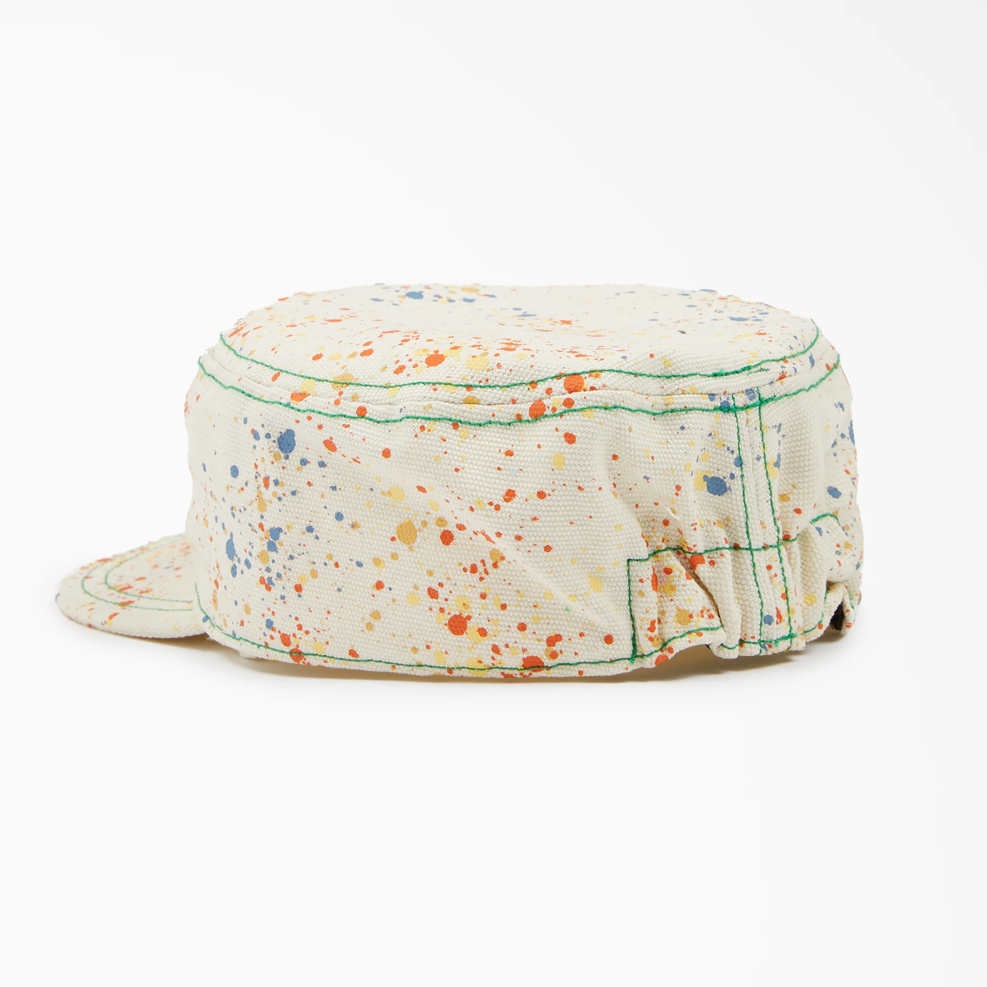 Brain Dead Paint Splatter Canvas Painter's Cap - Image 2