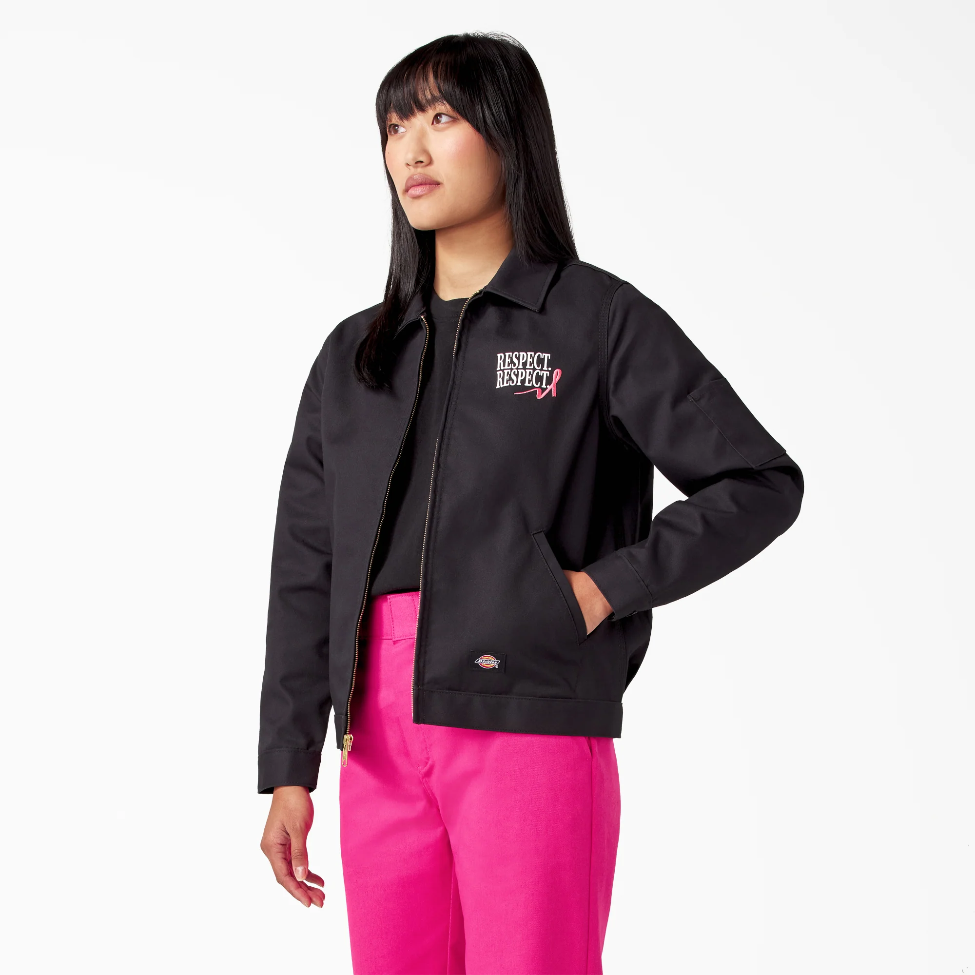 Breast Cancer Awareness Women's Eisenhower Jacket - Image 3