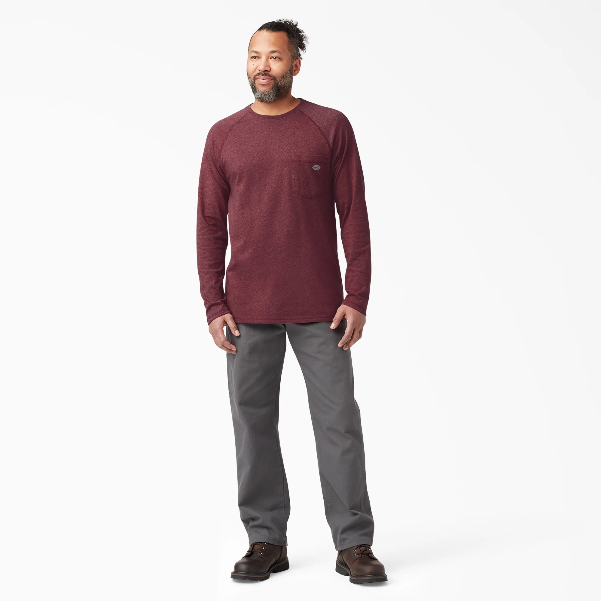 Cooling Long Sleeve Pocket T-Shirt - Image 4