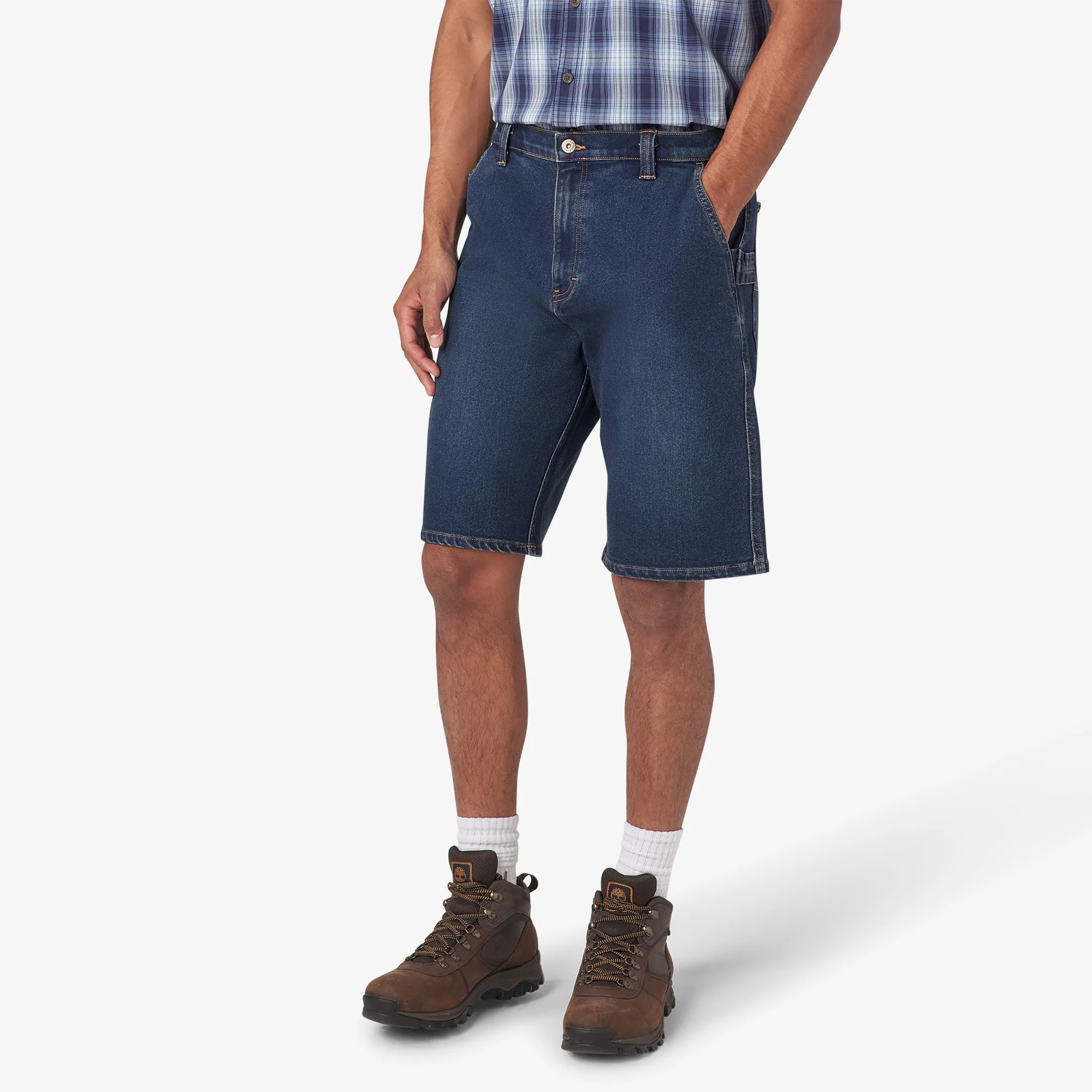 Denim Utility Shorts, 11" - Image 3