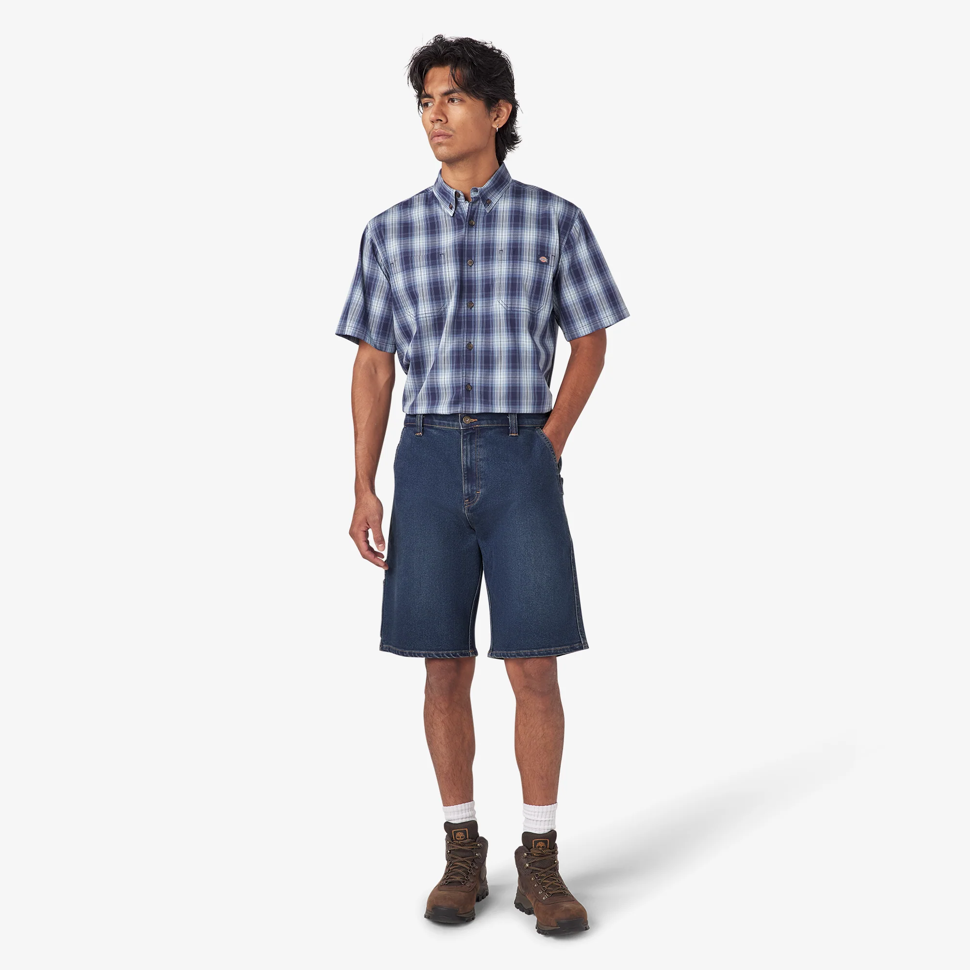 Denim Utility Shorts, 11" - Image 5