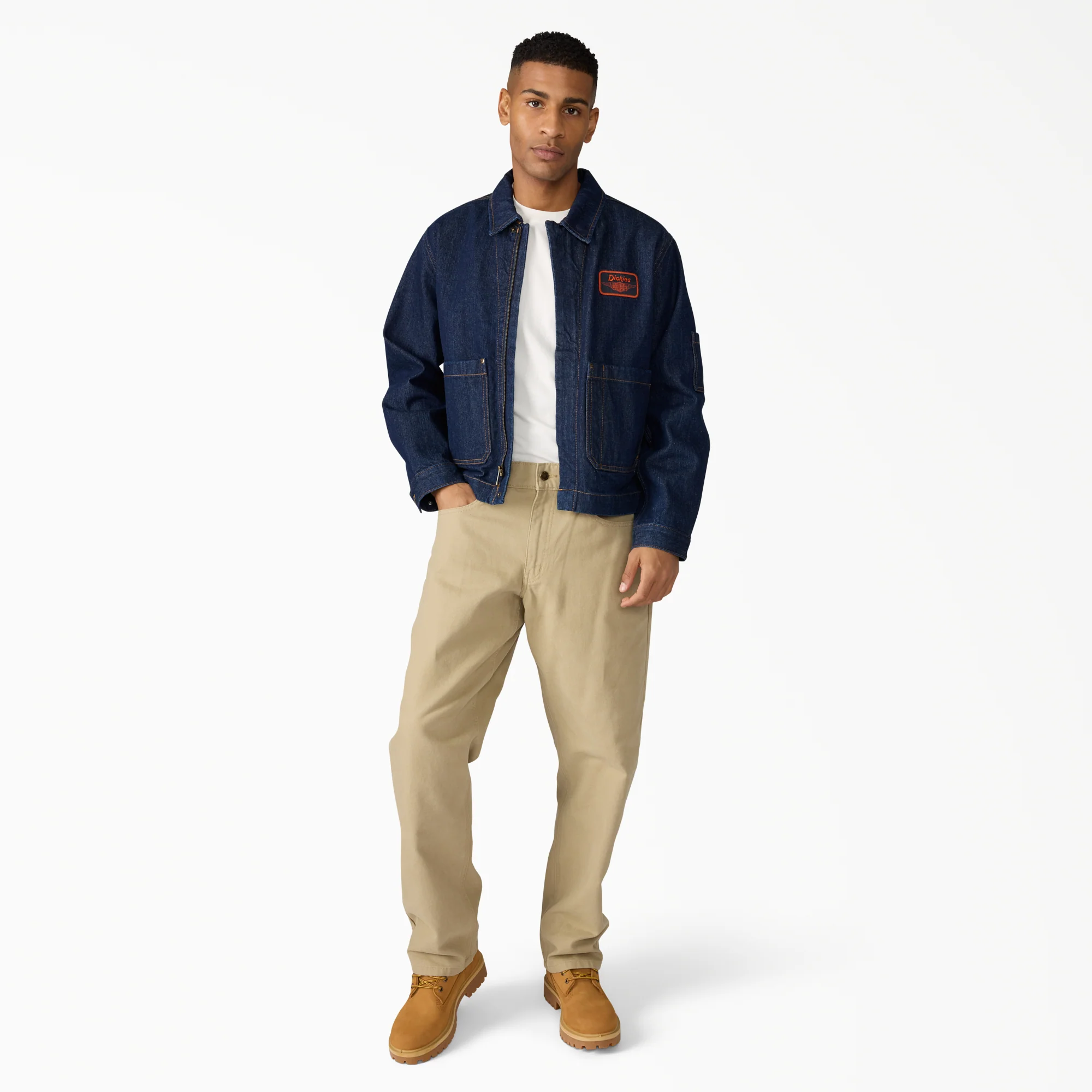 Dickies x Harley-Davidson® Boxy Fit Embroidered Denim Jacket - Image 5