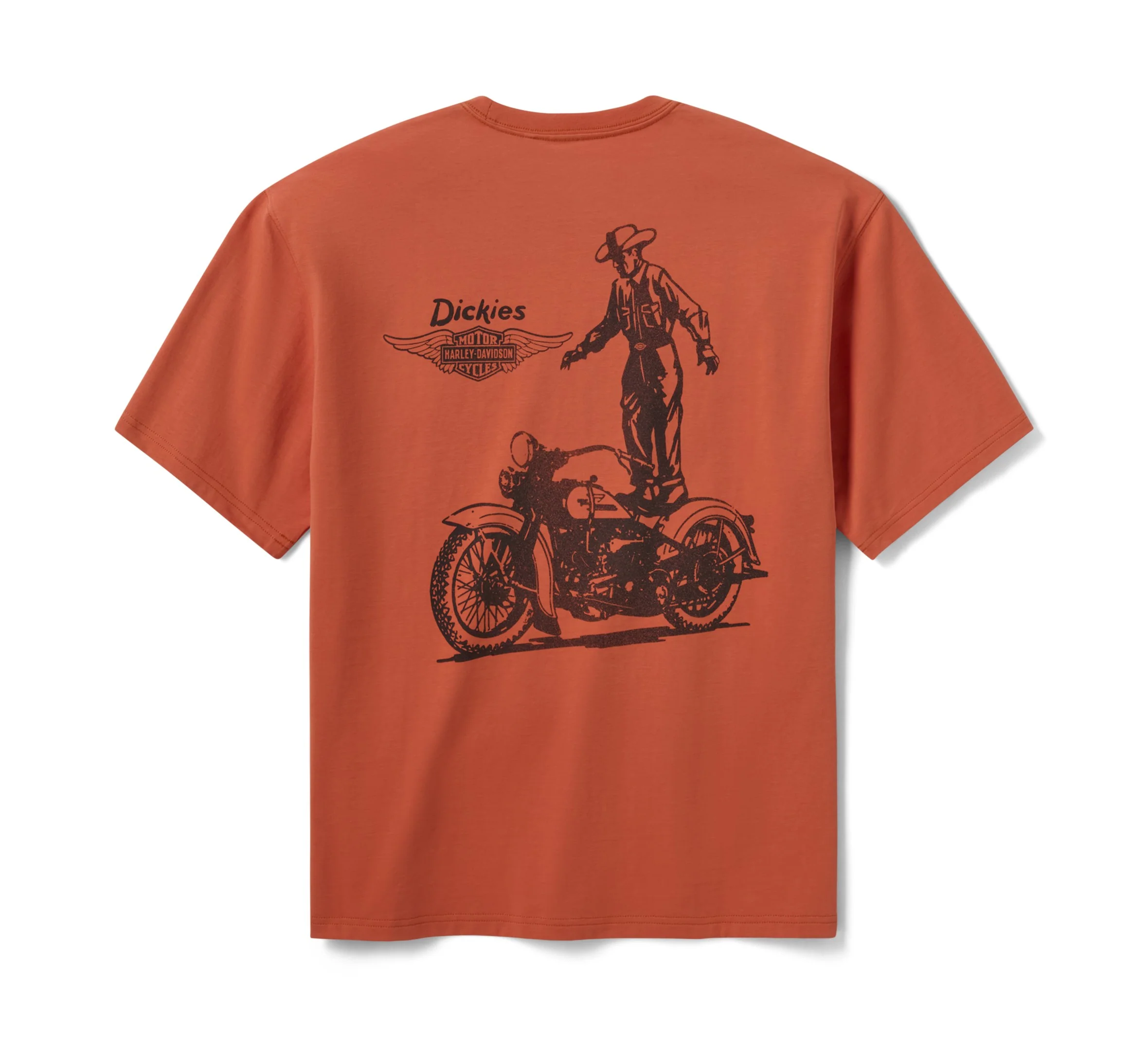 Dickies x Harley-Davidson® Vintage Wash Cowboy Graphic T-Shirt - Image 9