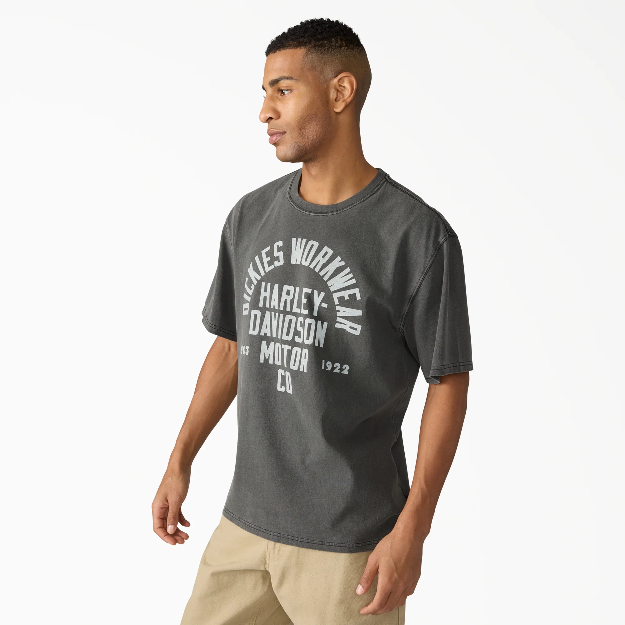 Dickies x Harley-Davidson® Vintage Wash Logo Graphic T-Shirt - Image 4
