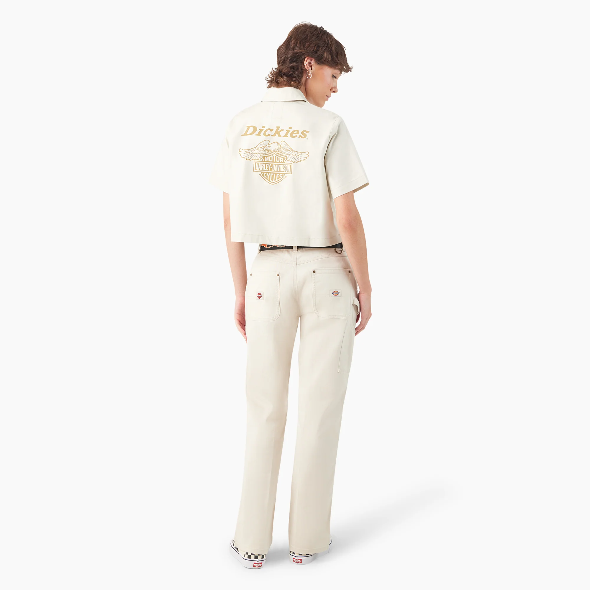 Dickies x Harley-Davidson Women’s Eagle Cropped Work Shirt - Image 5