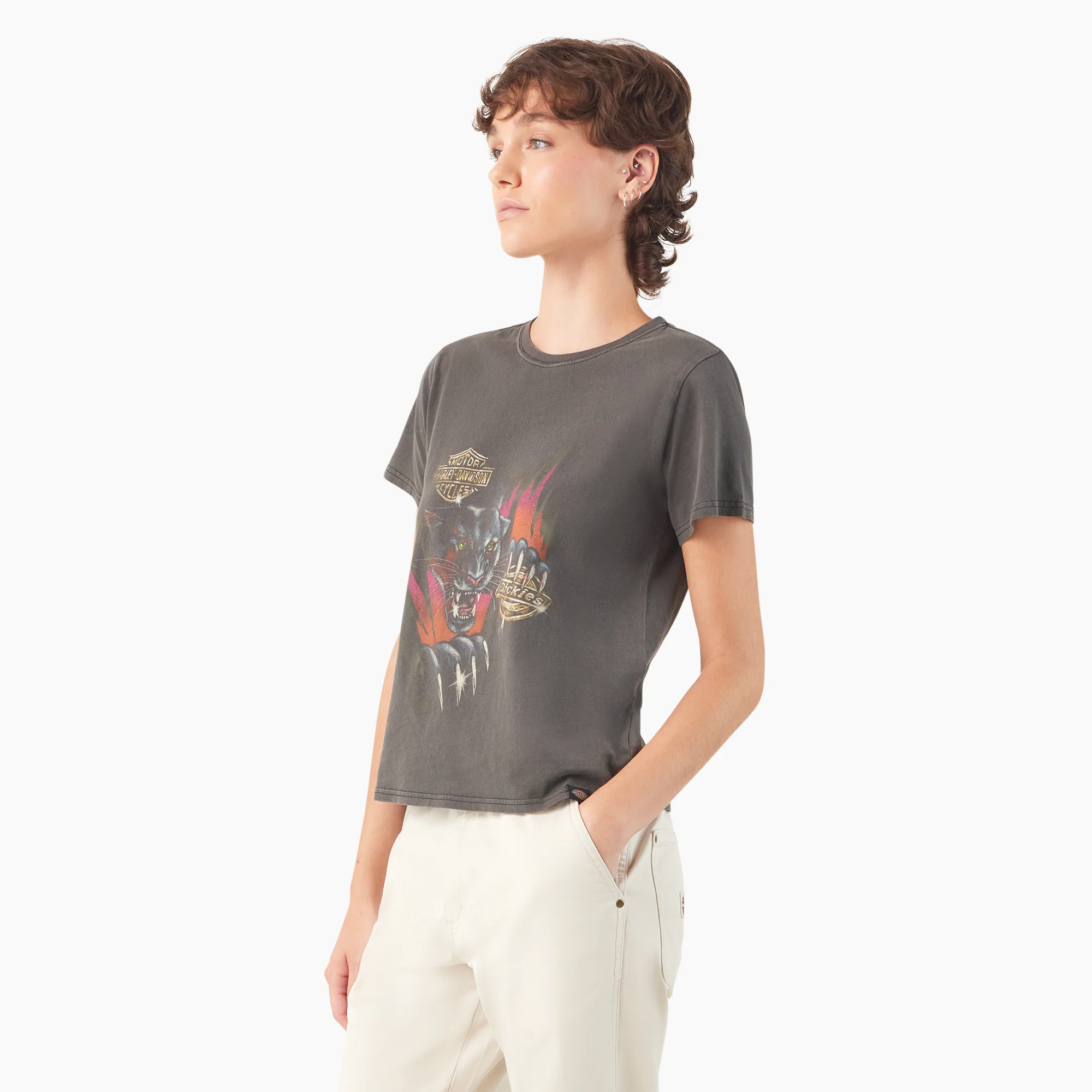 Dickies x Harley-Davidson Women’s Panther City T-Shirt - Image 3