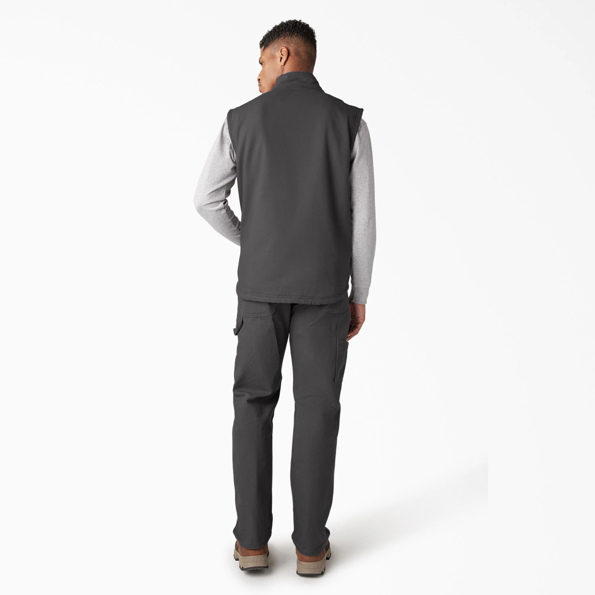 Duck Canvas High Pile Fleece Lined Vest - Image 6