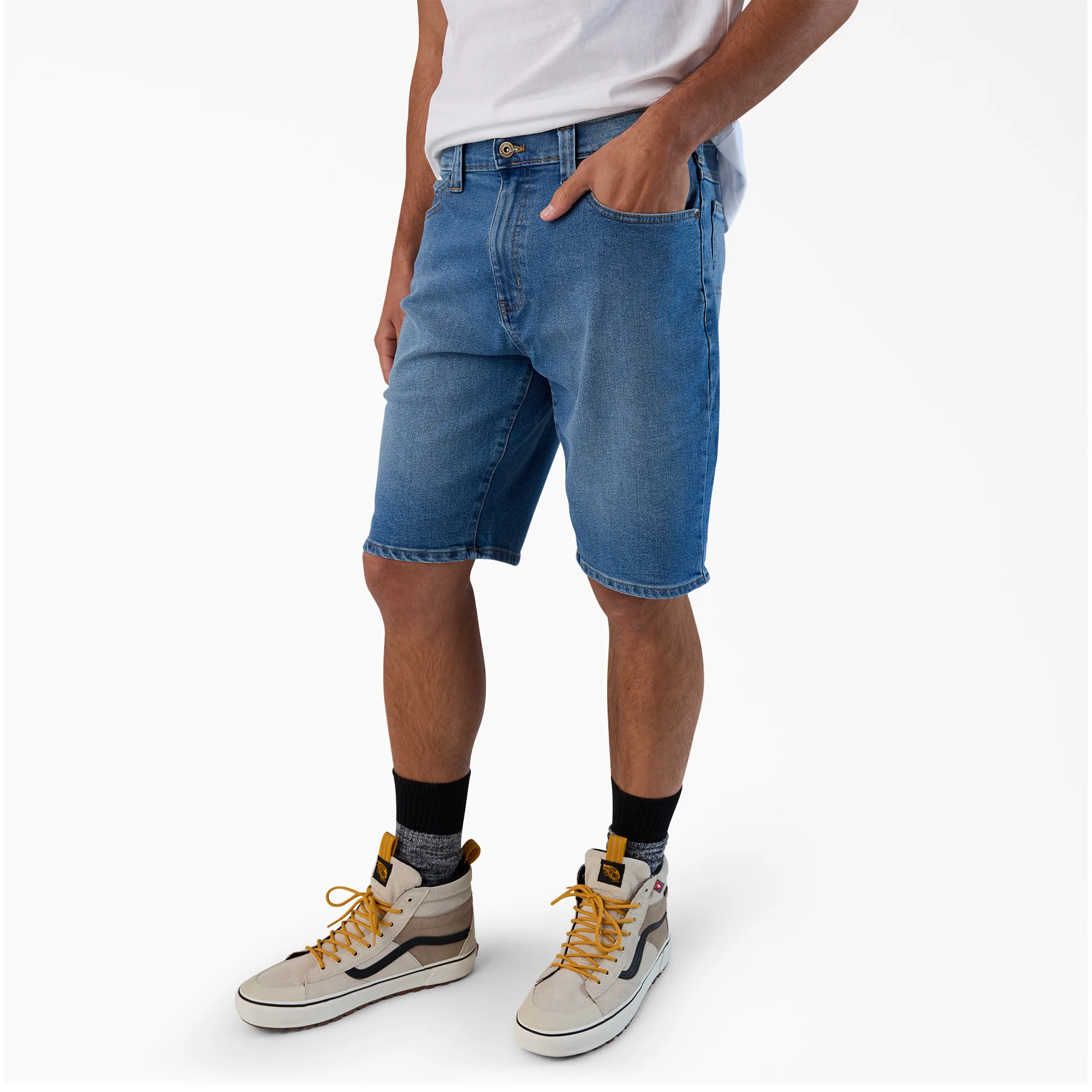 FLEX 5-Pocket Denim Shorts, 11" - Image 4