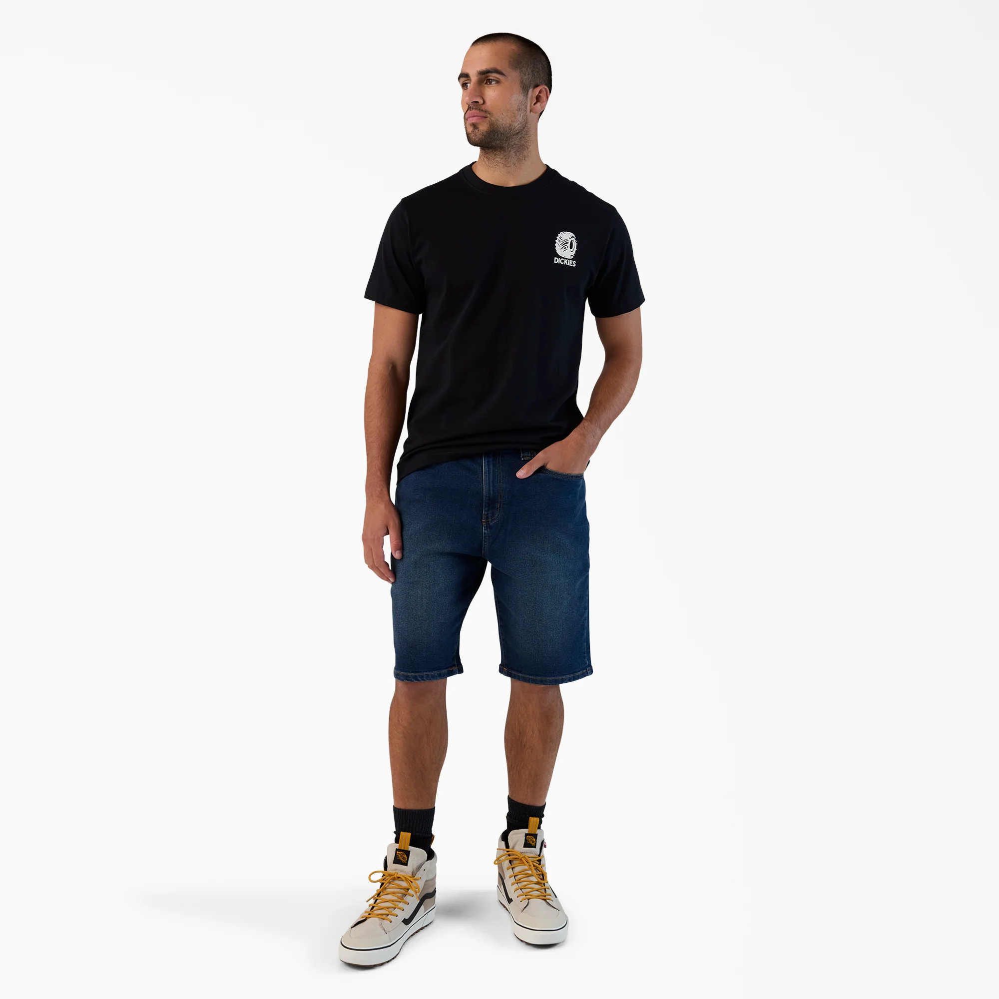 FLEX 5-Pocket Denim Shorts, 11" - Image 3