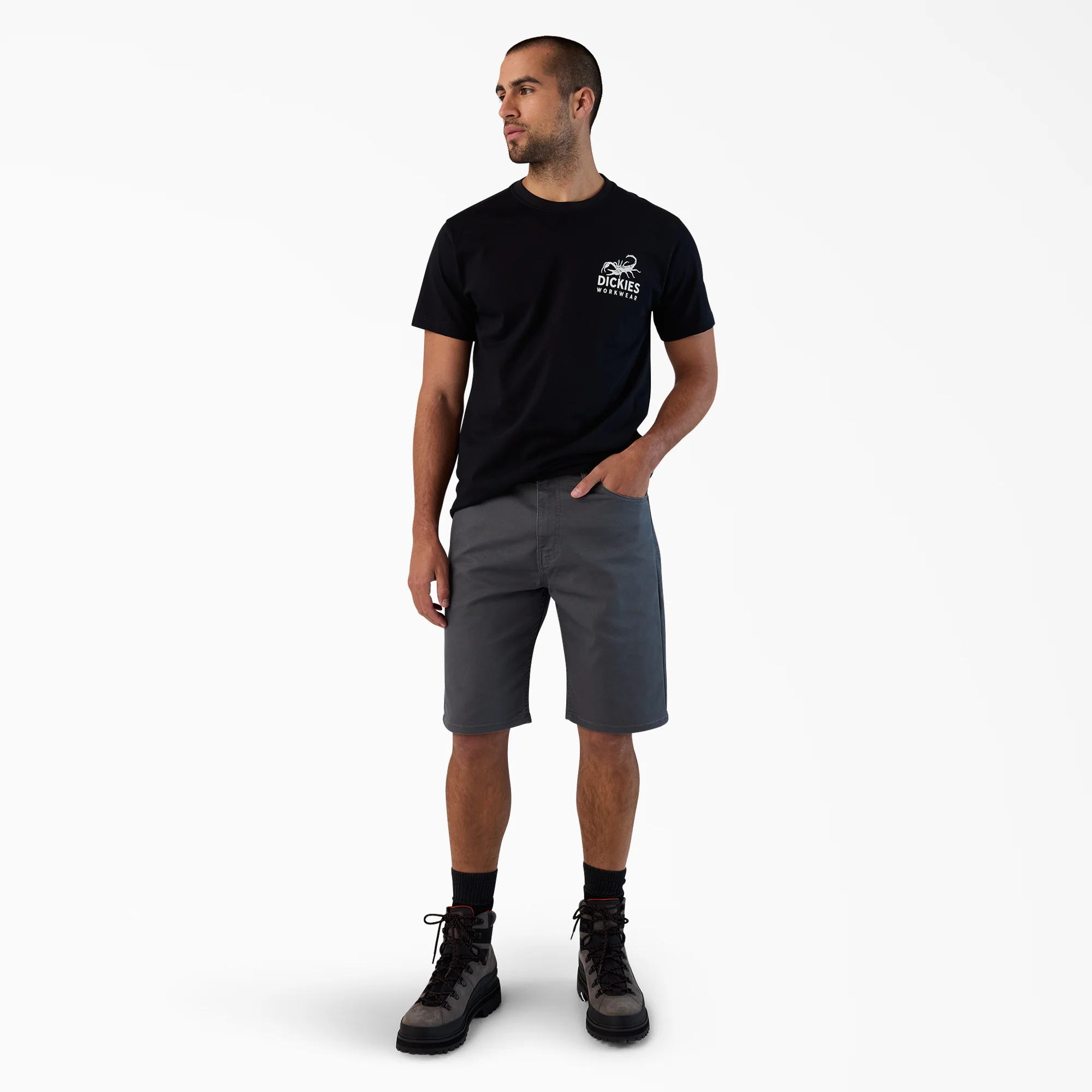FLEX 5-Pocket Duck Canvas Shorts, 11" - Image 3