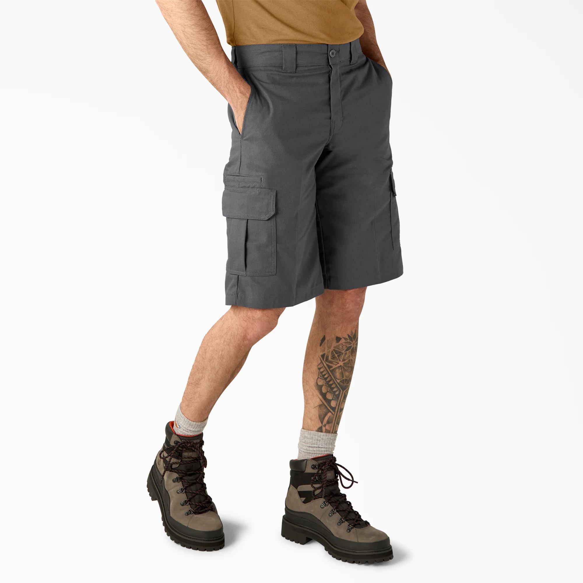 FLEX Relaxed Fit Cargo Shorts, 13" - Image 4