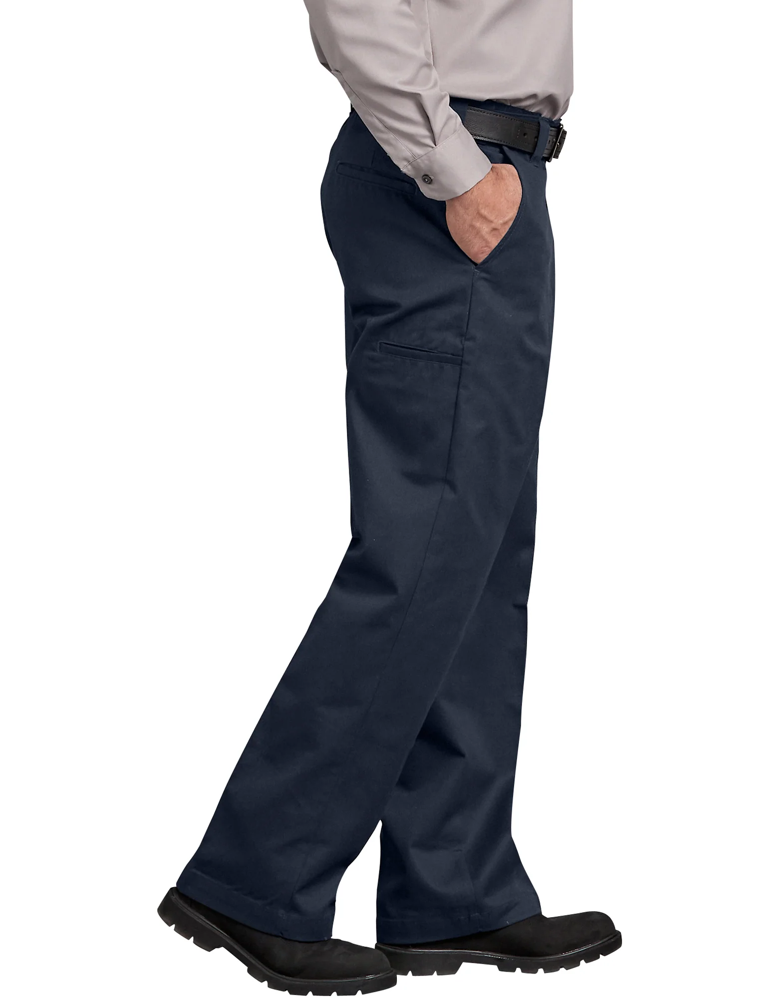 FLEX Relaxed Fit Straight Leg Twill Comfort Waist Pants - Image 3