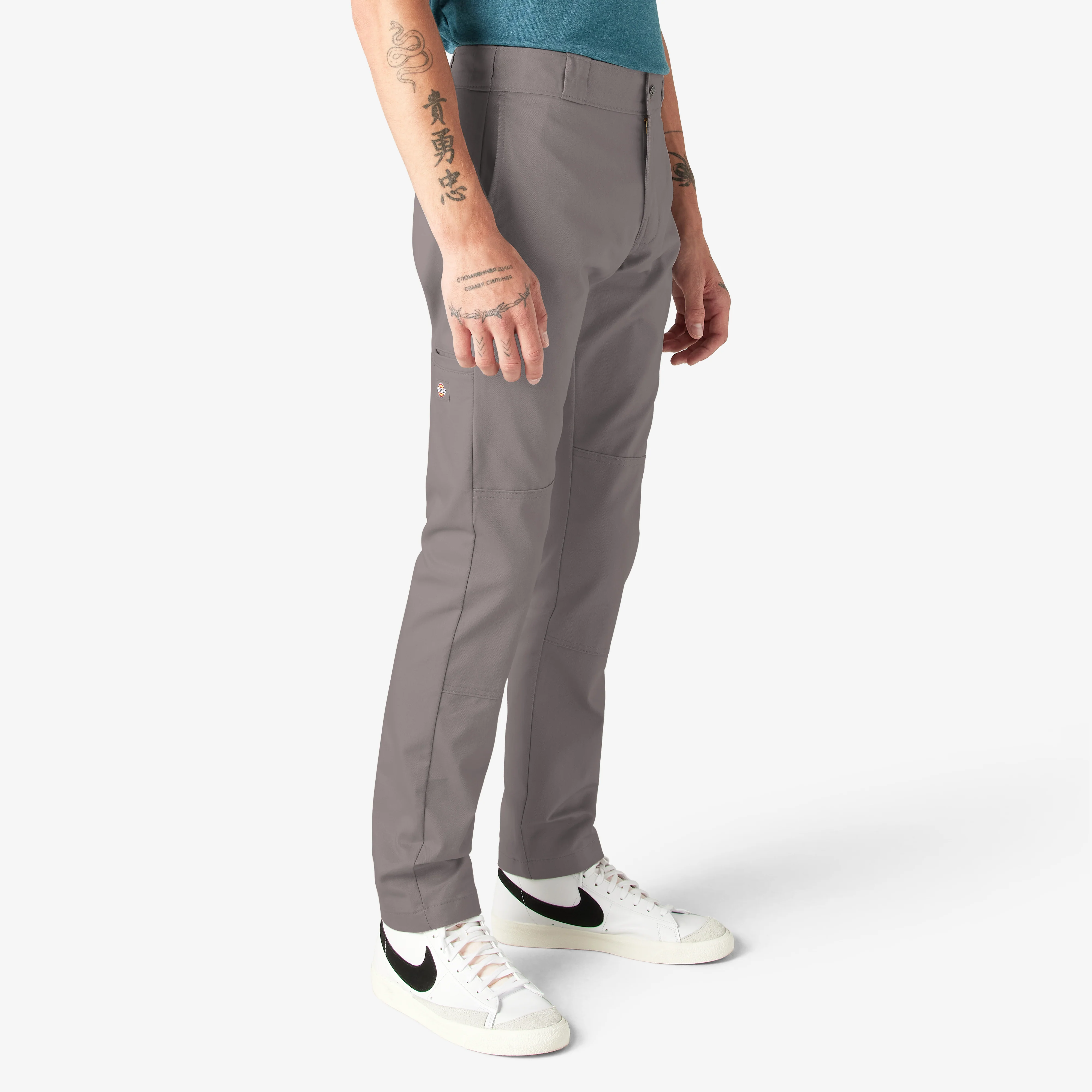 FLEX Skinny Fit Double Knee Work Pants - Image 4