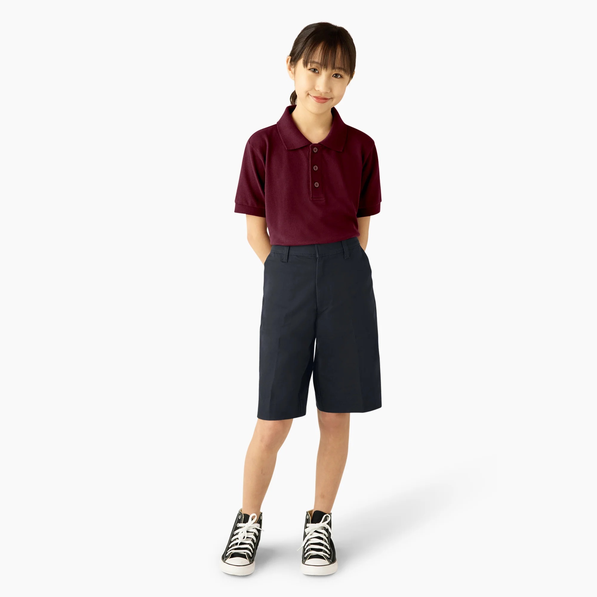 Girls' Classic Fit Bermuda Shorts, 4-20 - Image 4