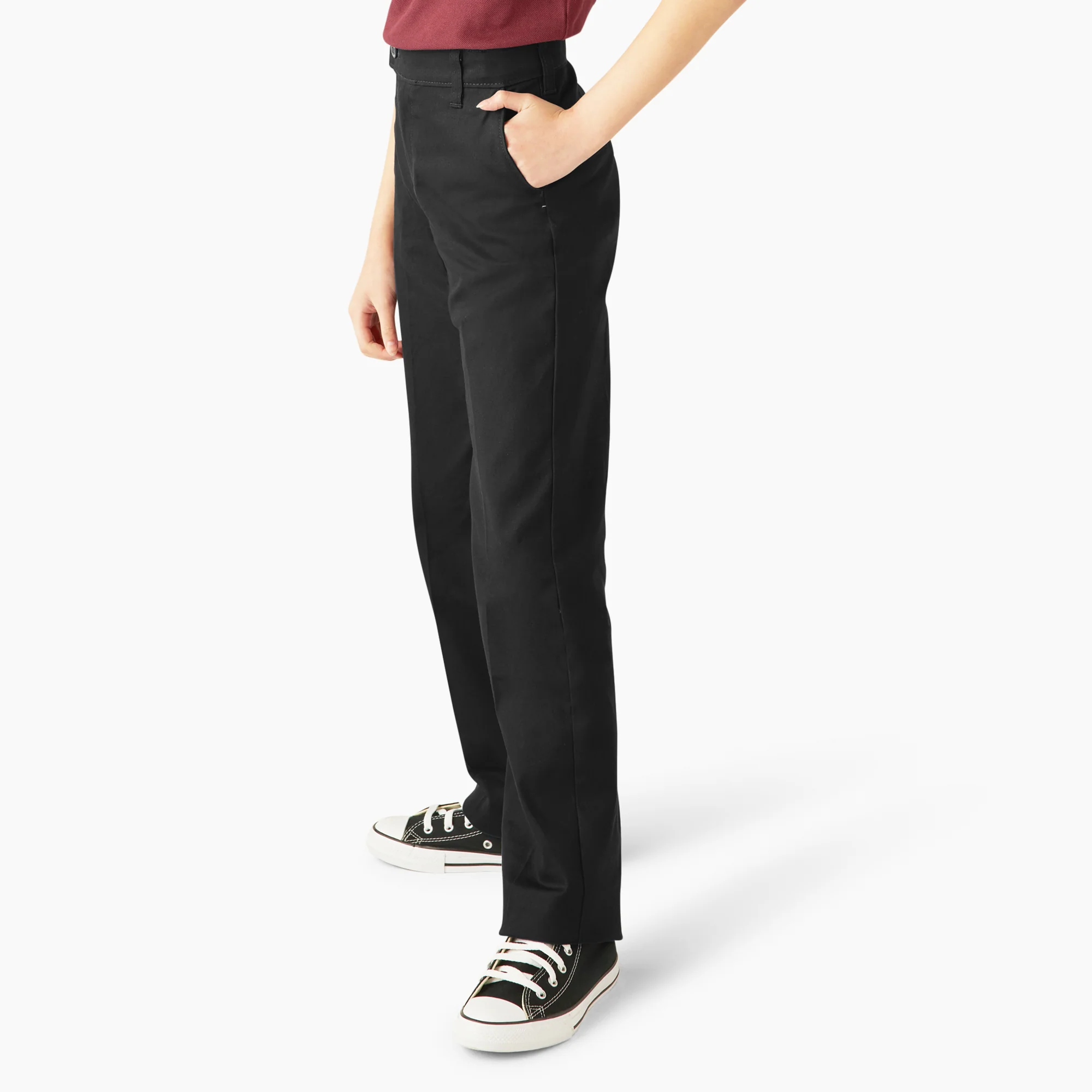 Girls' Slim Fit Pants, 4-20 - Image 3