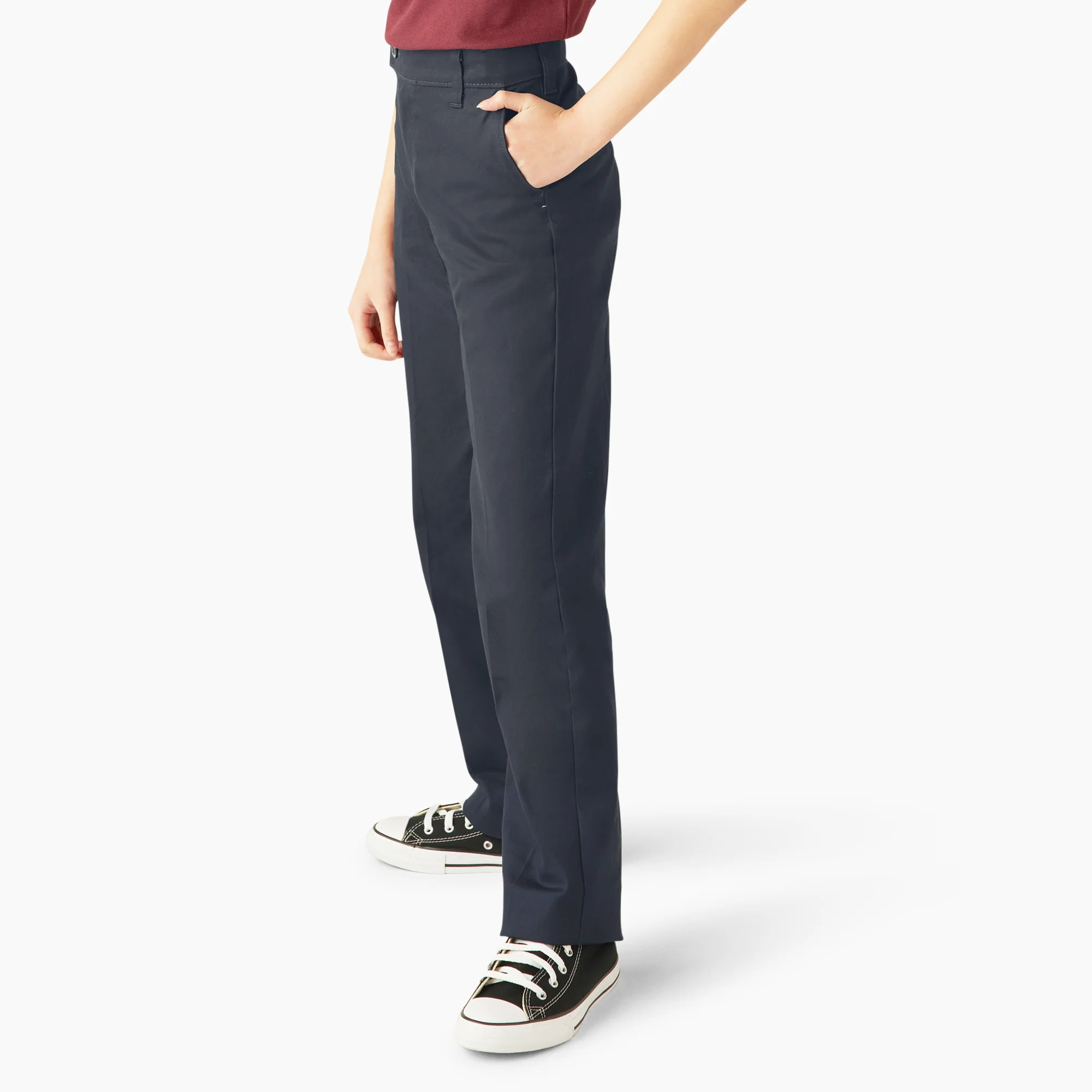 Girls' Slim Fit Pants, 4-20 - Image 3