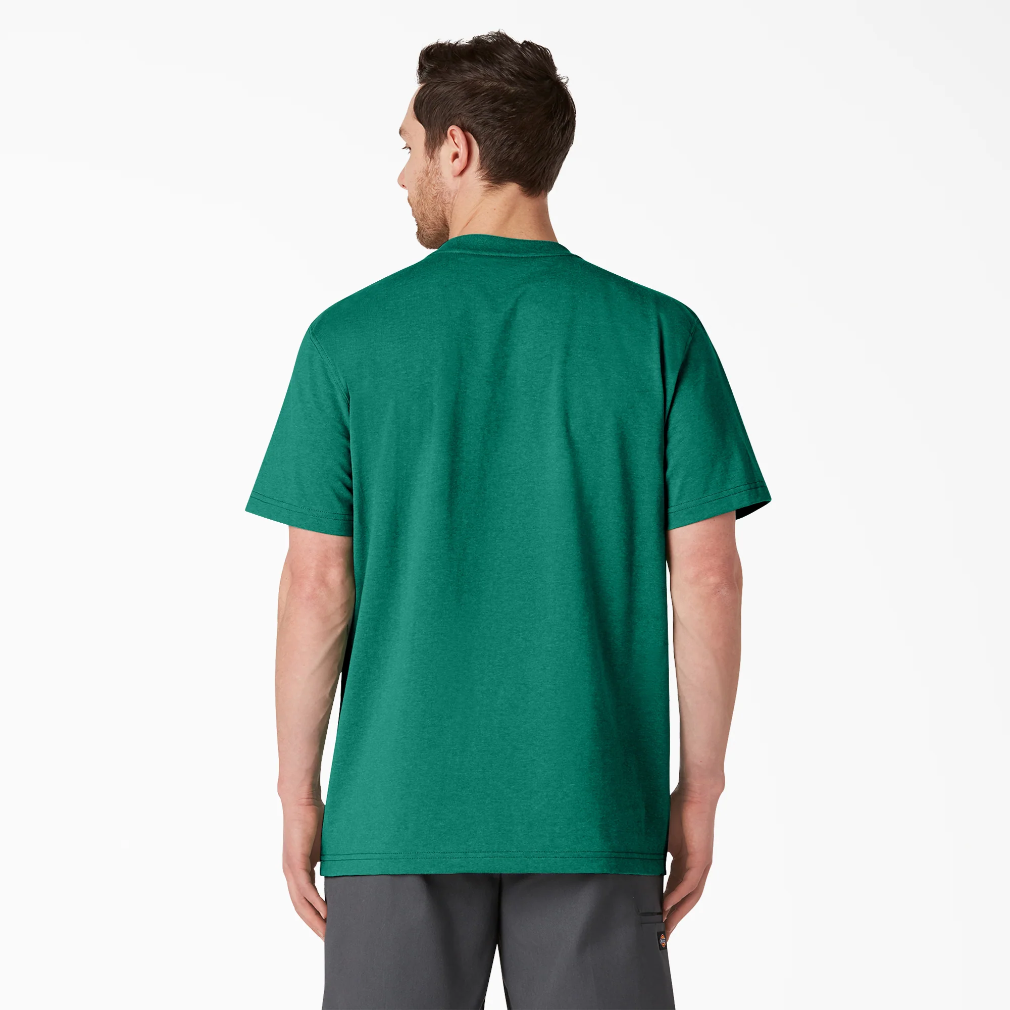 Heavyweight Heathered Short Sleeve Pocket T-Shirt - Image 2
