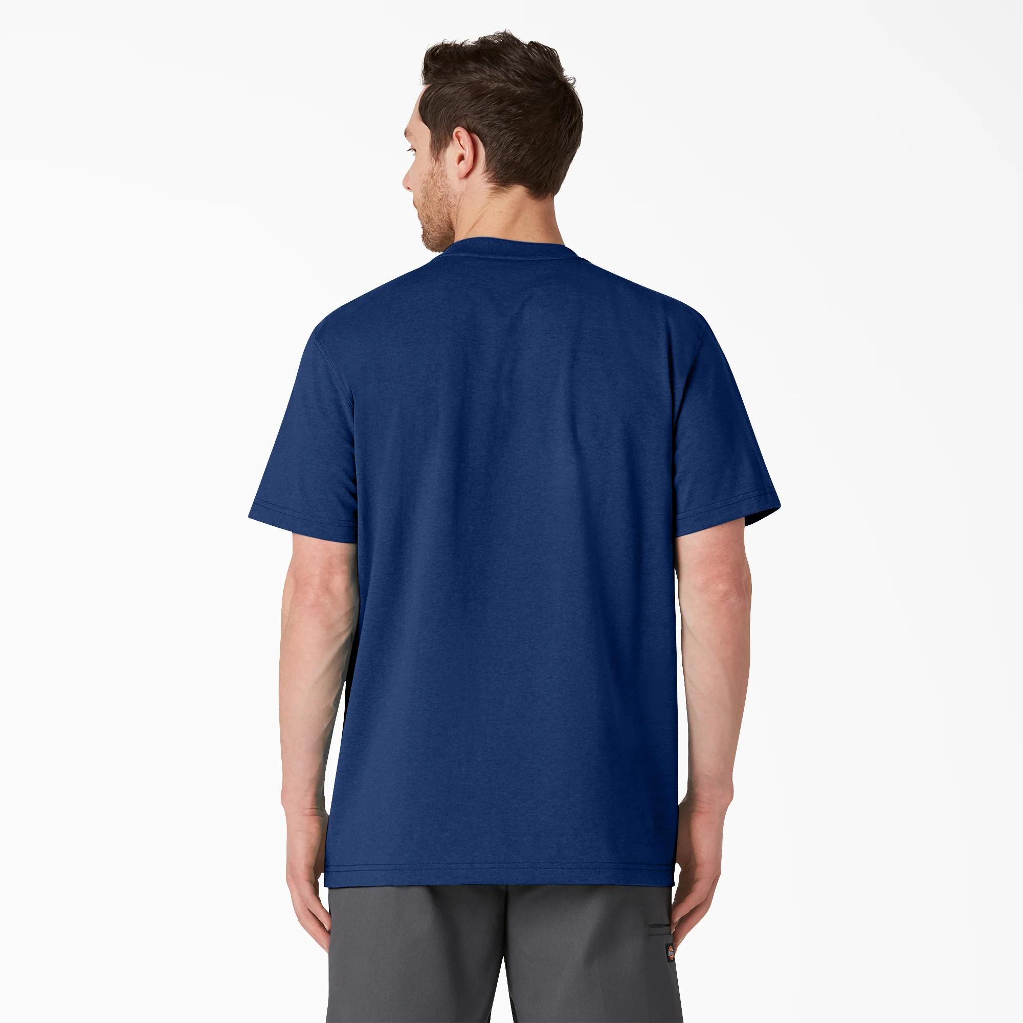 Heavyweight Heathered Short Sleeve Pocket T-Shirt - Image 2