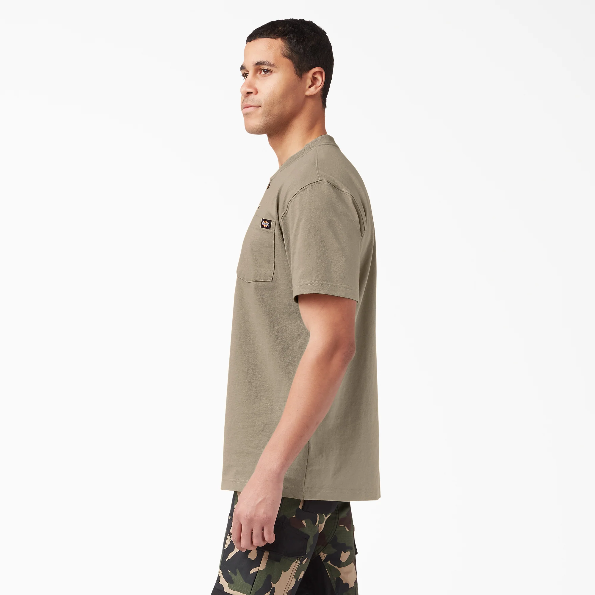 Heavyweight Short Sleeve Henley T-Shirt - Image 3