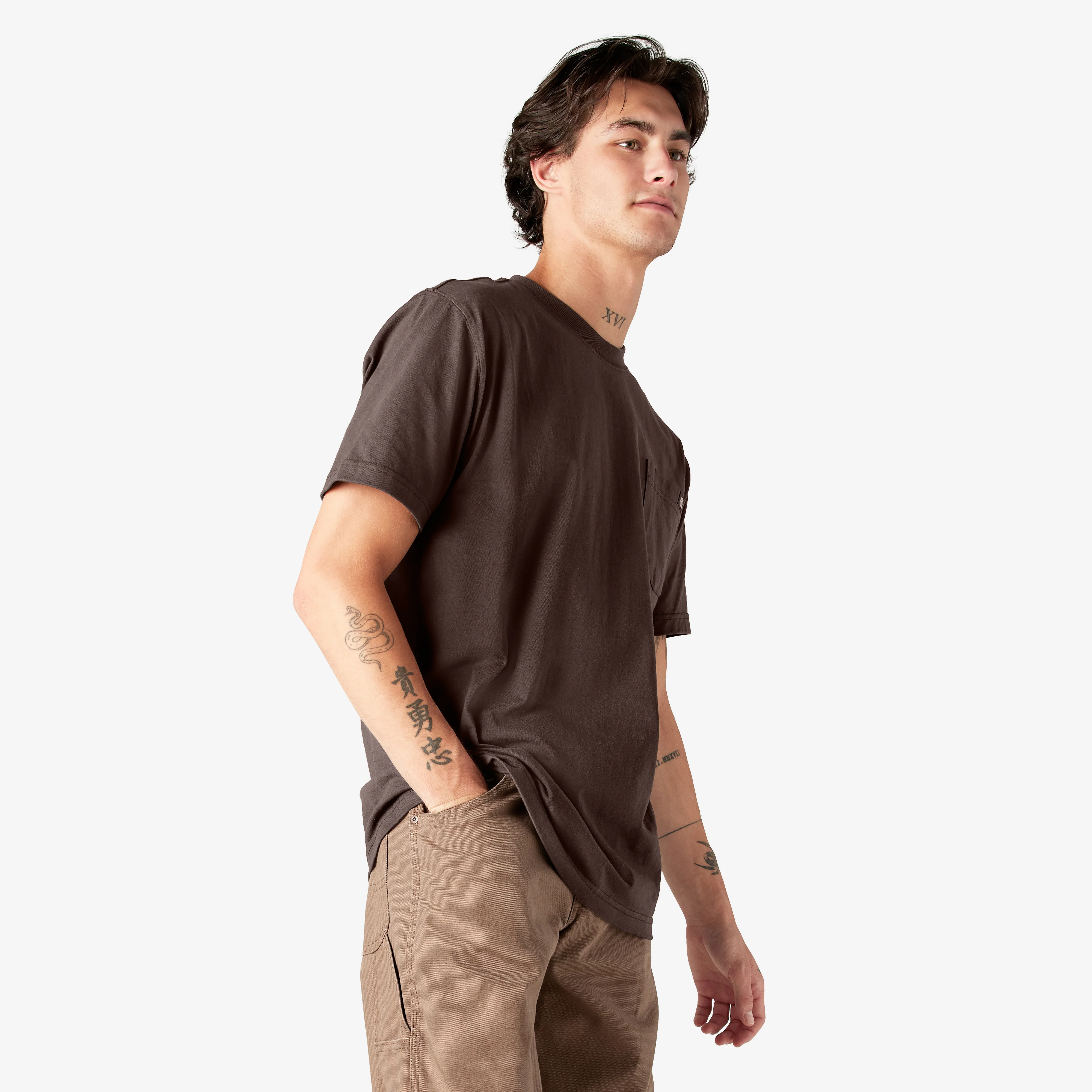 Heavyweight Short Sleeve Pocket T-Shirt - Image 4