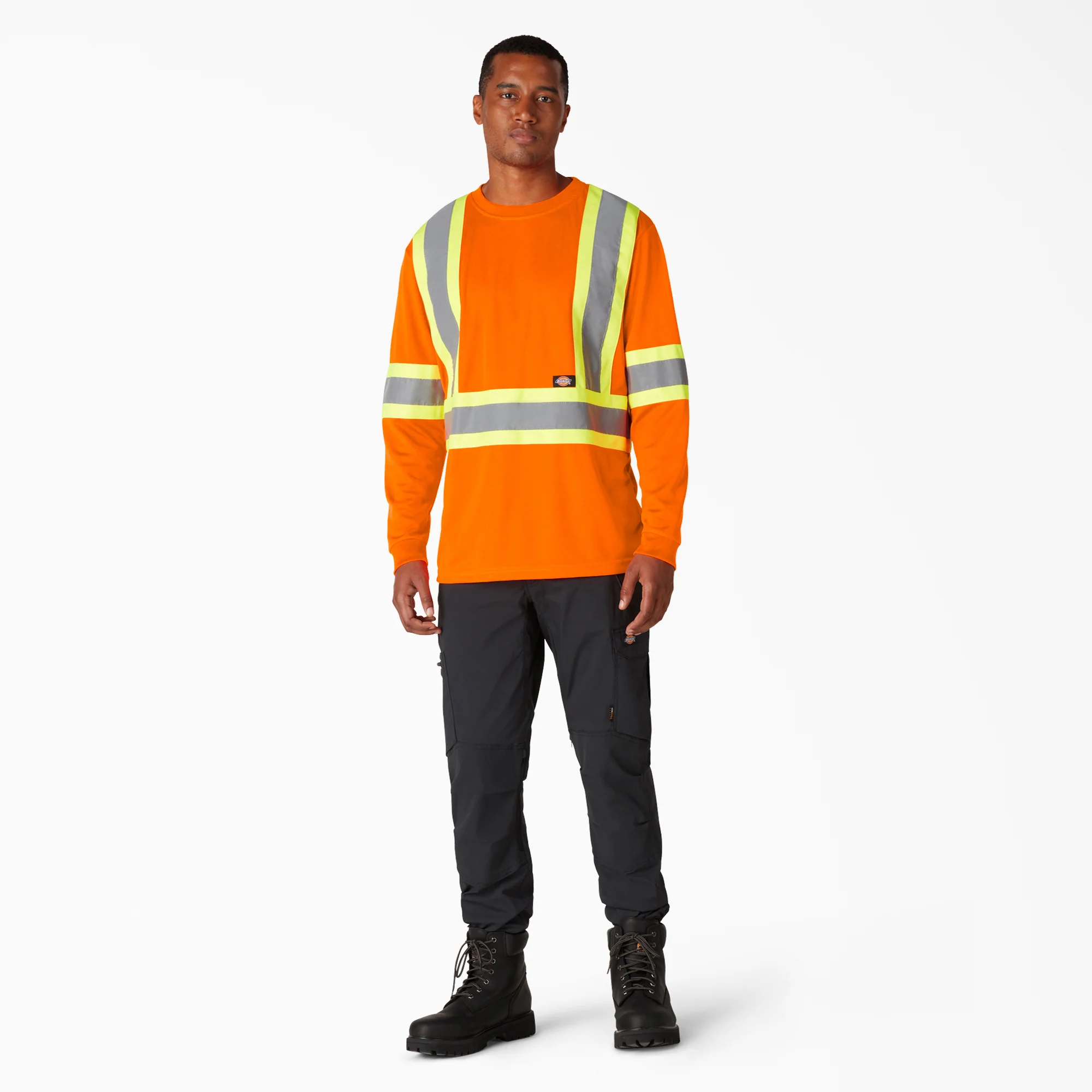Hi Vis Safety Long Sleeve T-Shirt - Image 4