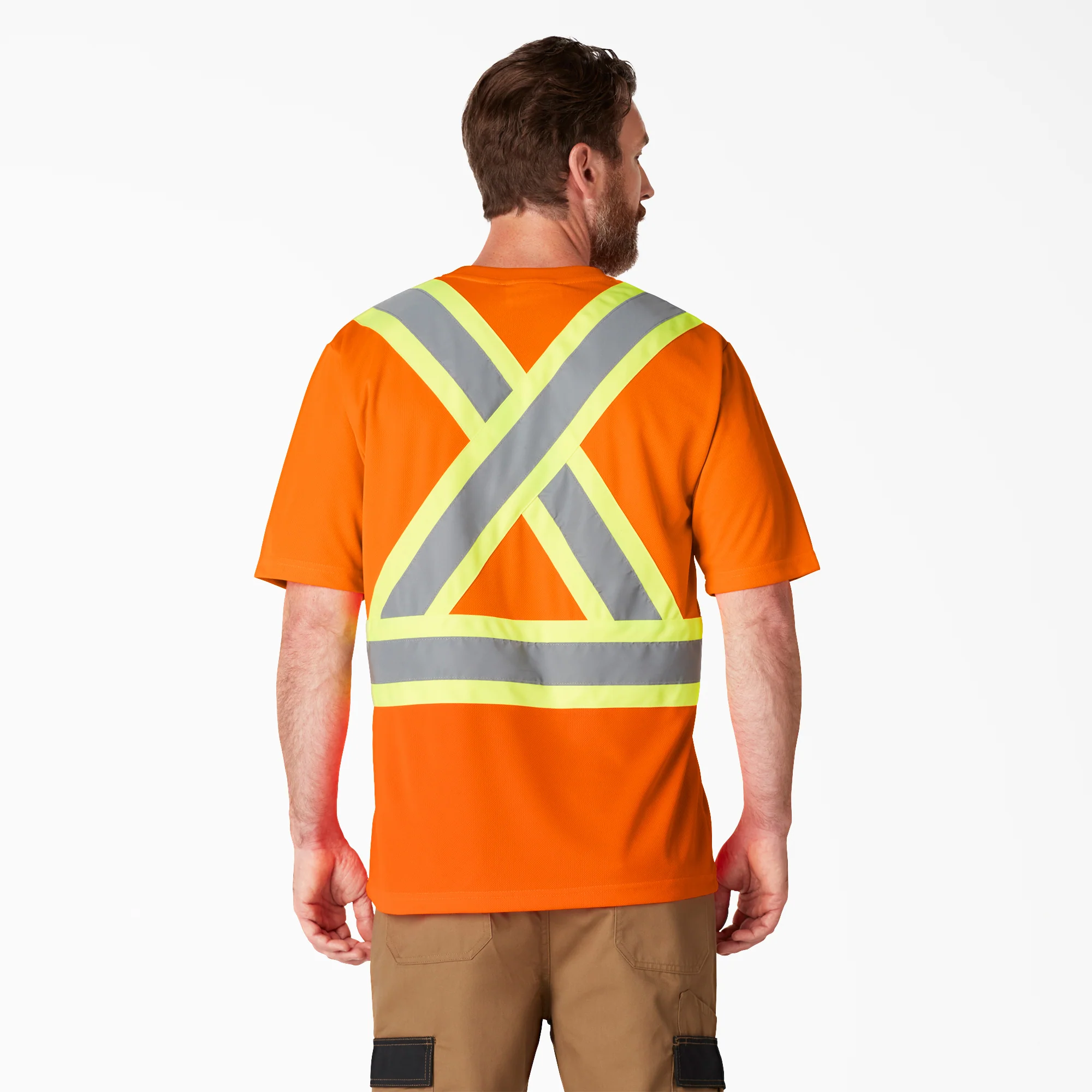 Hi Vis Safety Short Sleeve T-Shirt - Image 2