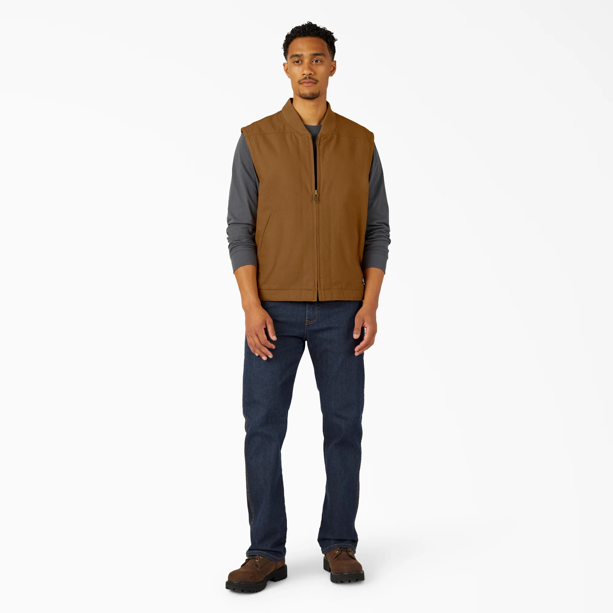 High Pile Fleece Lined Duck Vest - Image 3