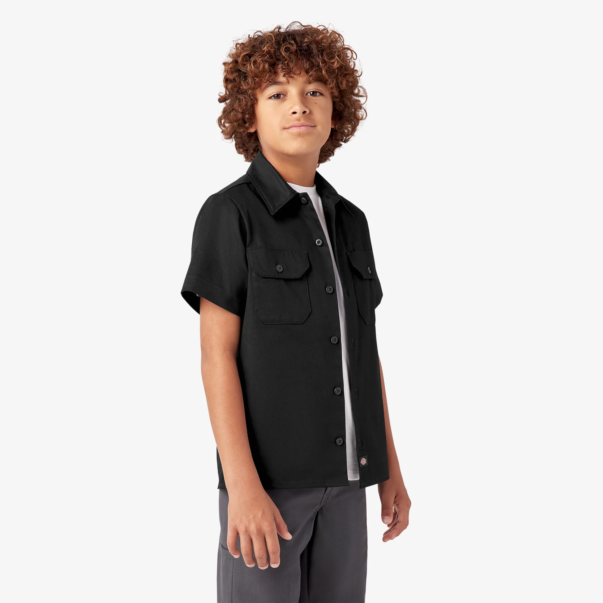 Kids’ Short Sleeve Work Shirt - Image 4