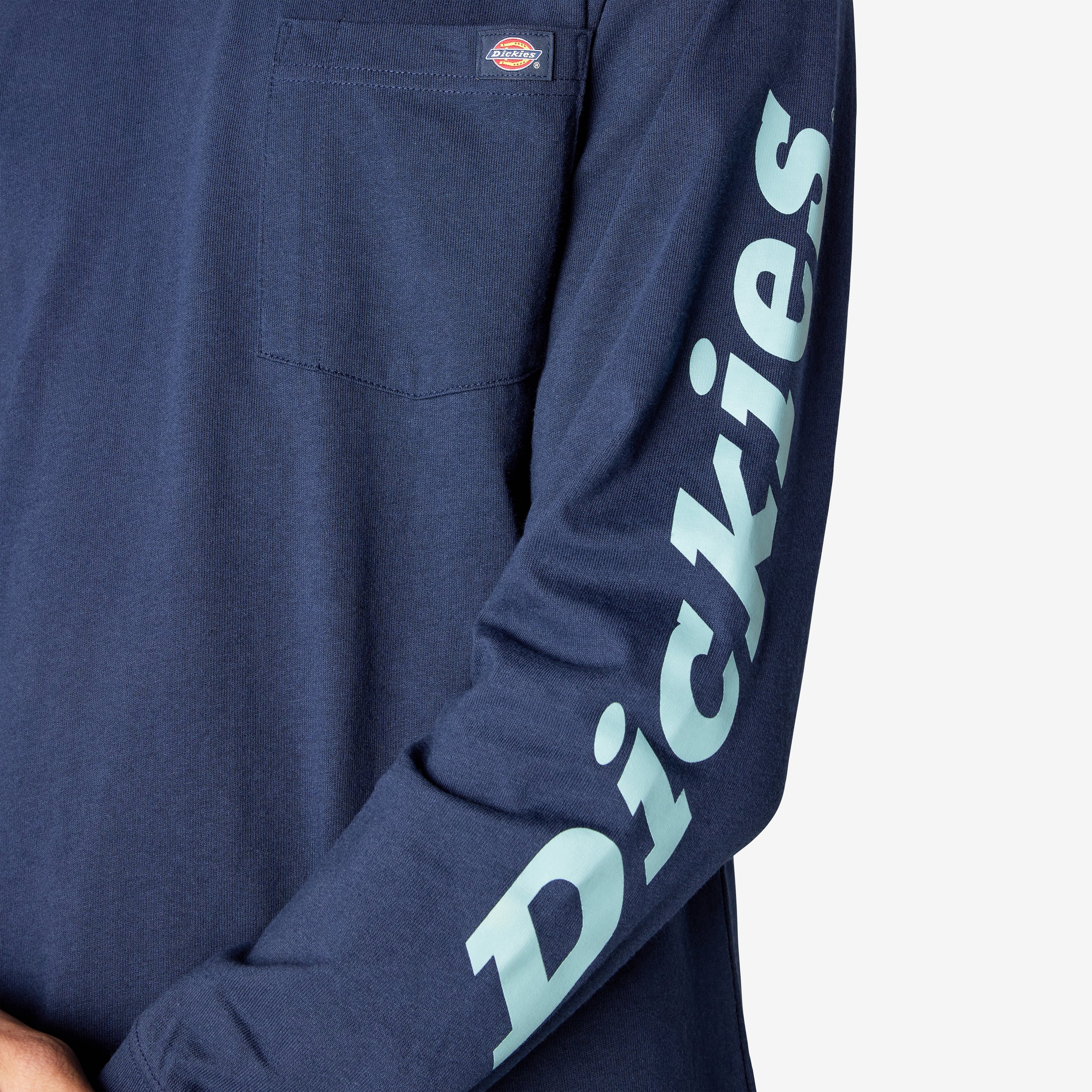 Logo Graphic Long Sleeve Pocket T-Shirt - Image 7