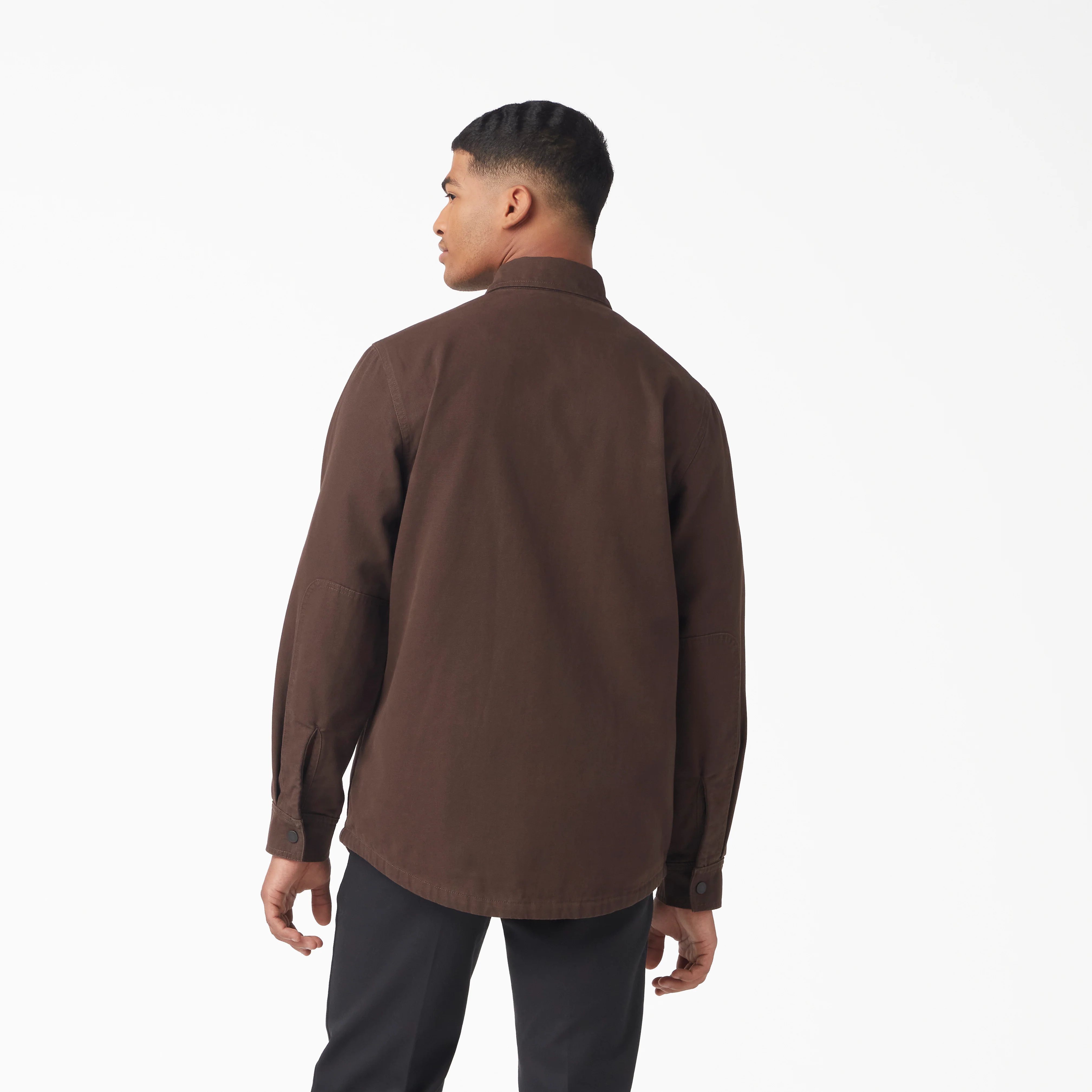 Long Sleeve Flannel-Lined Duck Shirt - Image 2