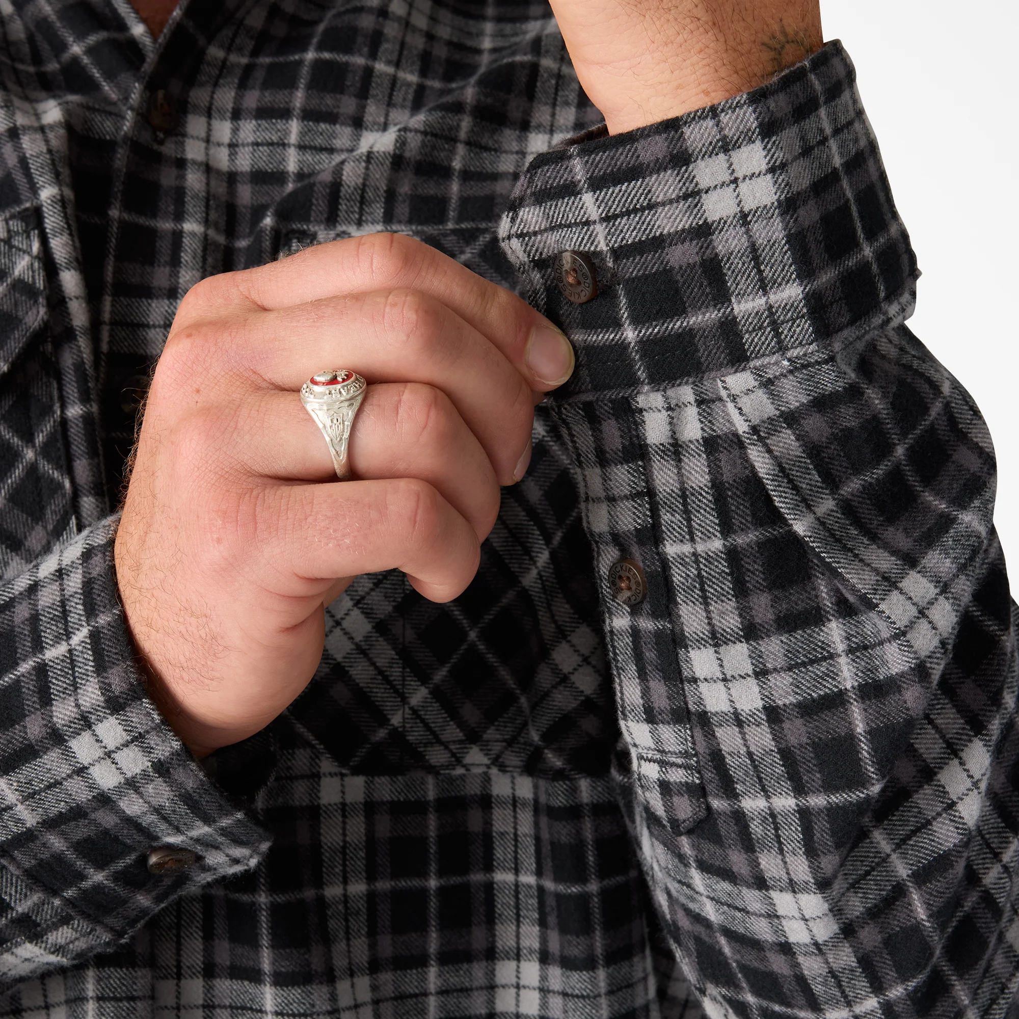 Long Sleeve Flannel Work Shirt - Image 6