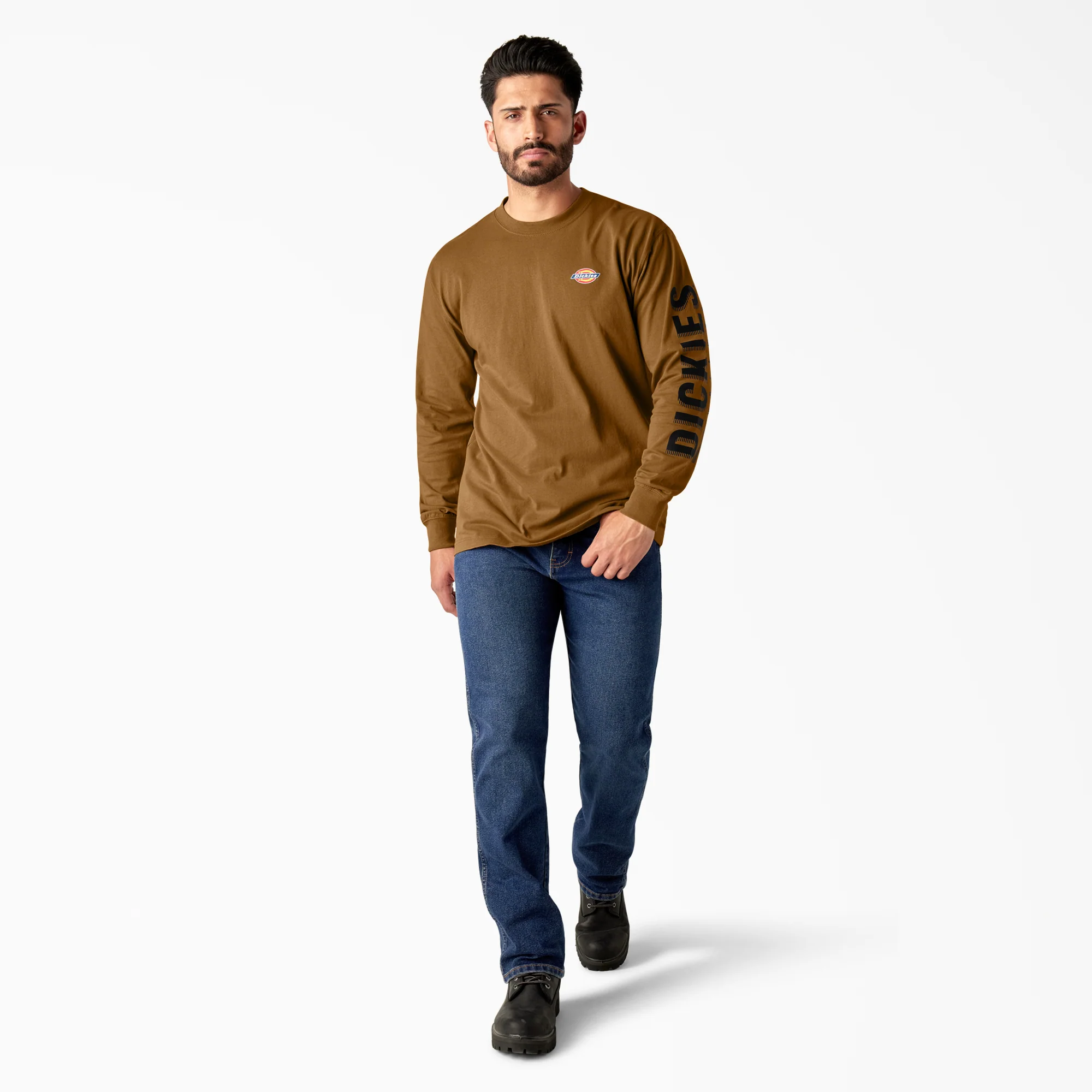 Long Sleeve Workwear Graphic T-Shirt - Image 3
