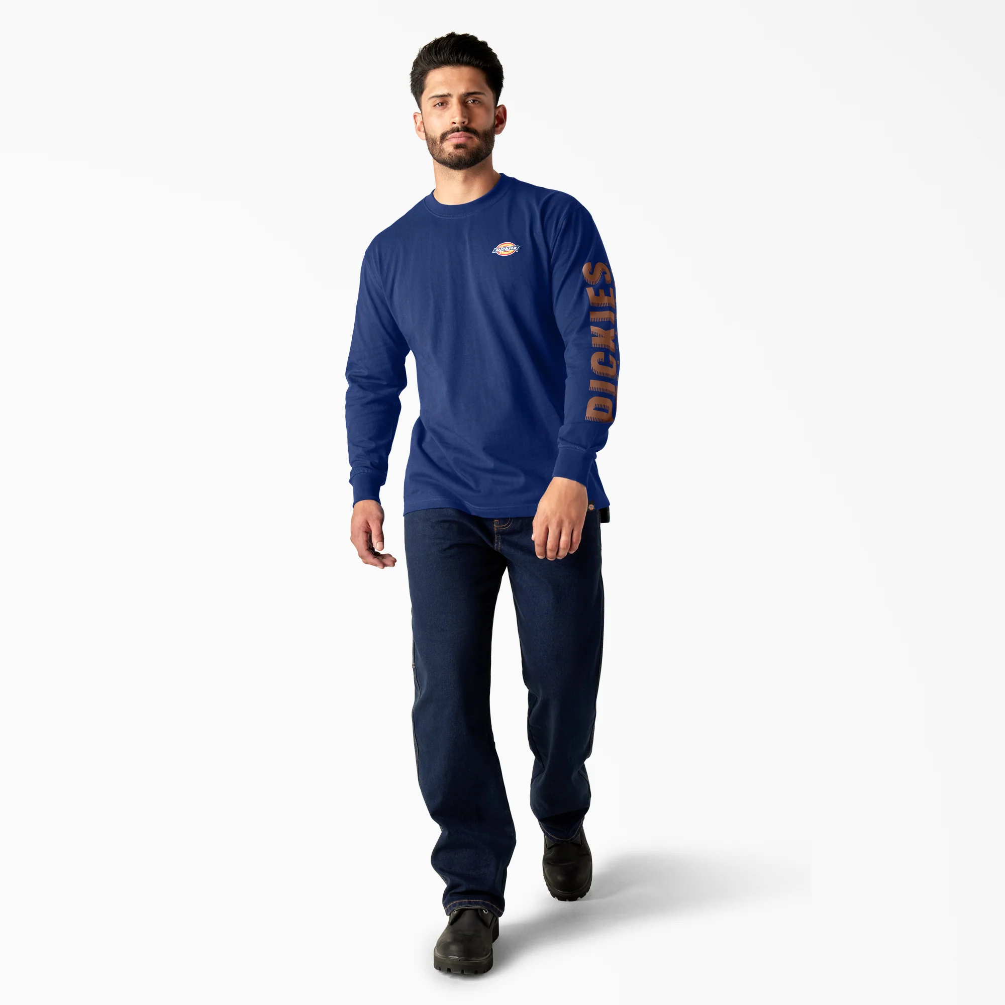 Long Sleeve Workwear Graphic T-Shirt - Image 4