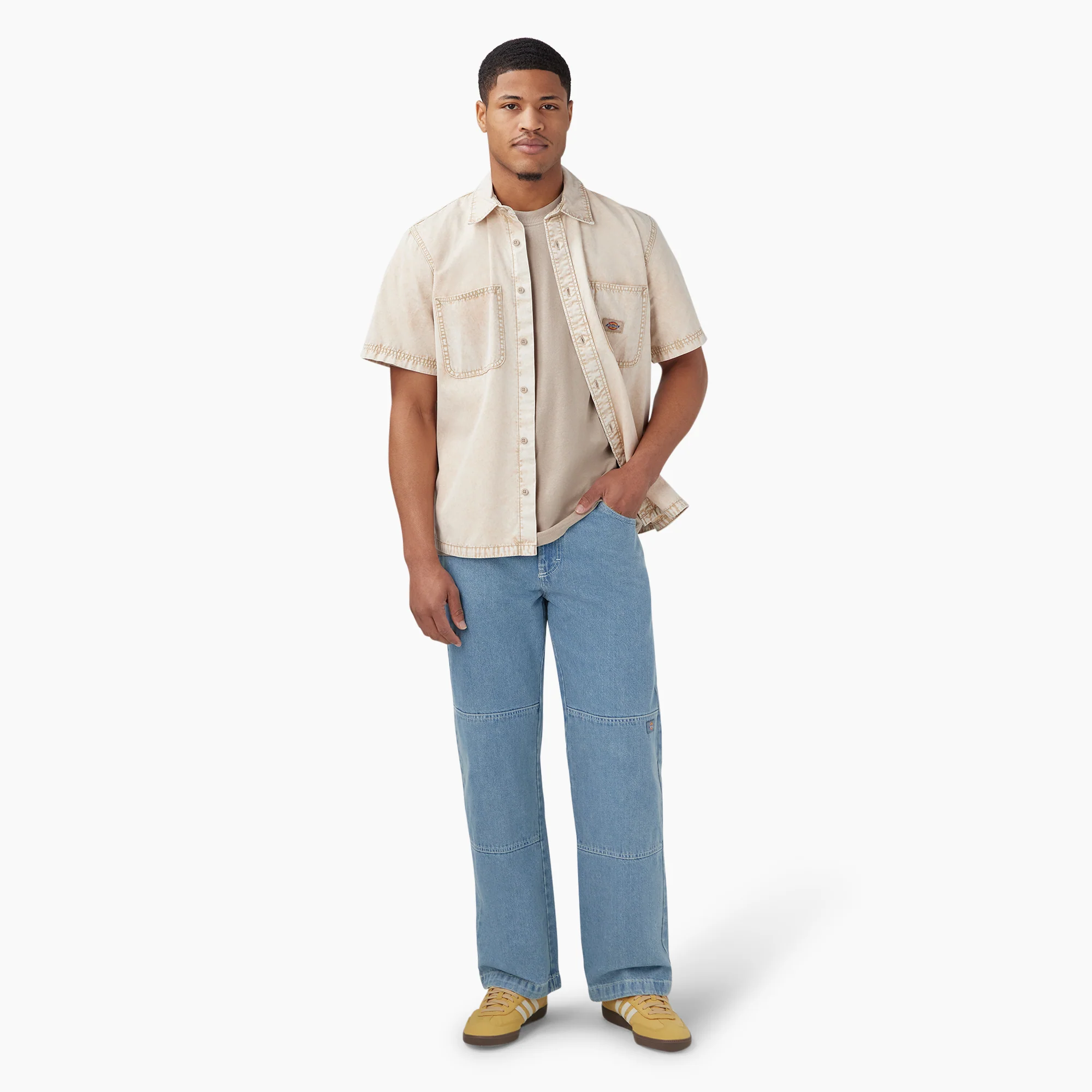 Loose Fit Double Knee Jeans - Image 5