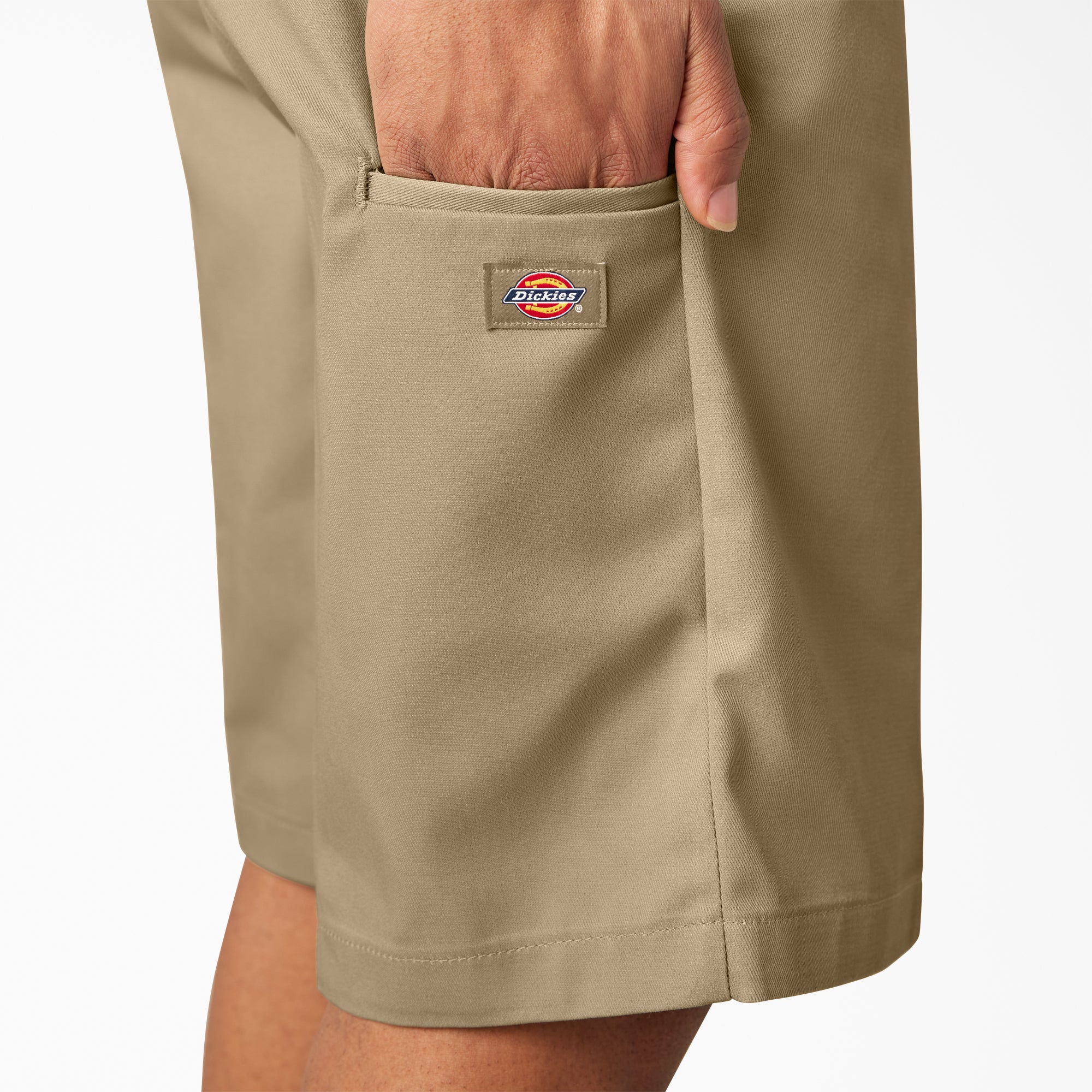 Loose Fit Flat Front Work Shorts, 13" - Image 9