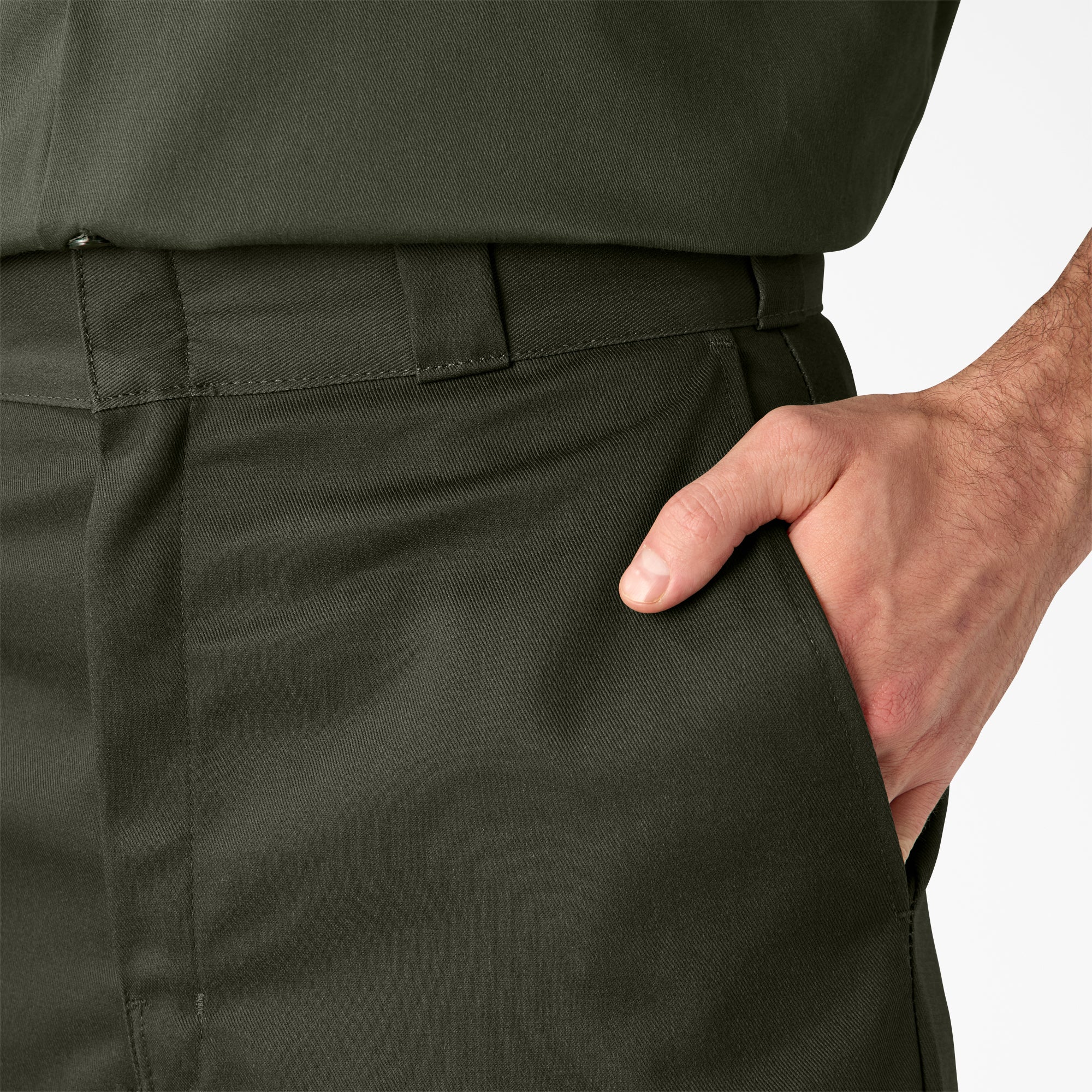Loose Fit Flat Front Work Shorts, 13" - Image 7