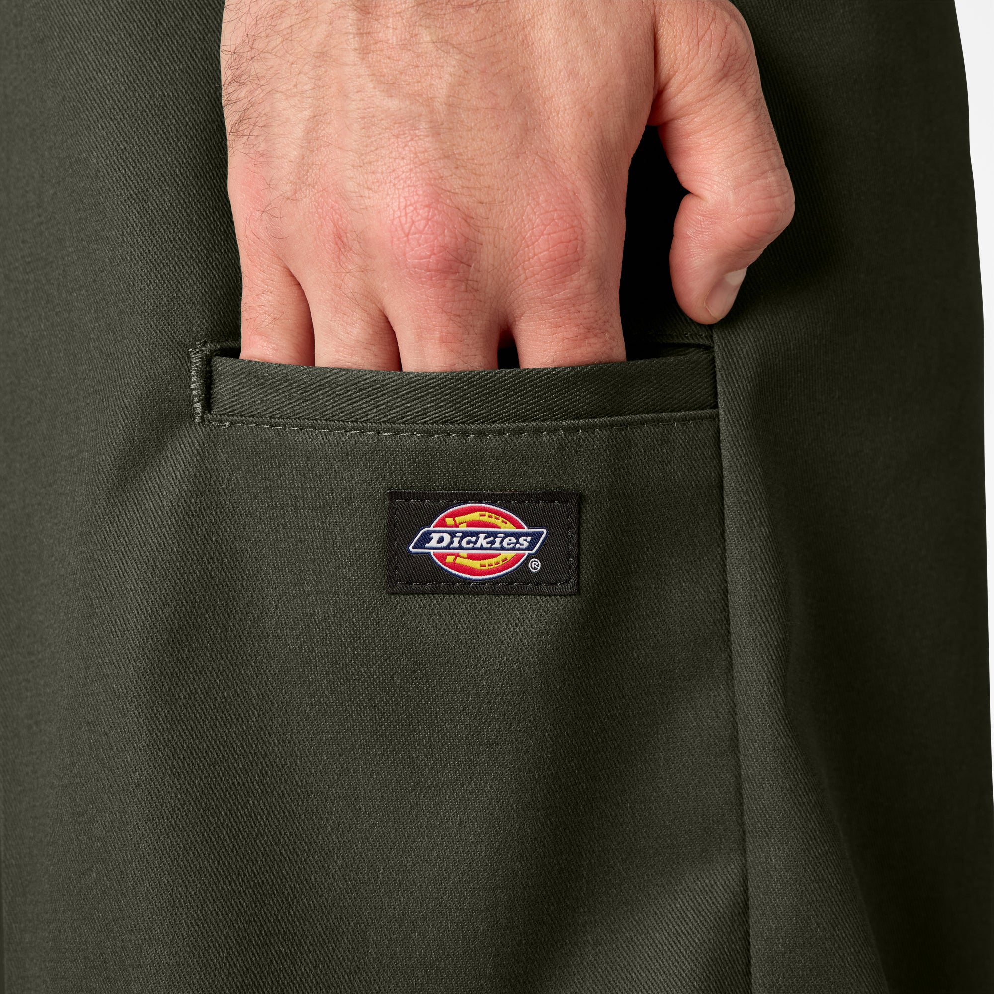 Loose Fit Flat Front Work Shorts, 13" - Image 8