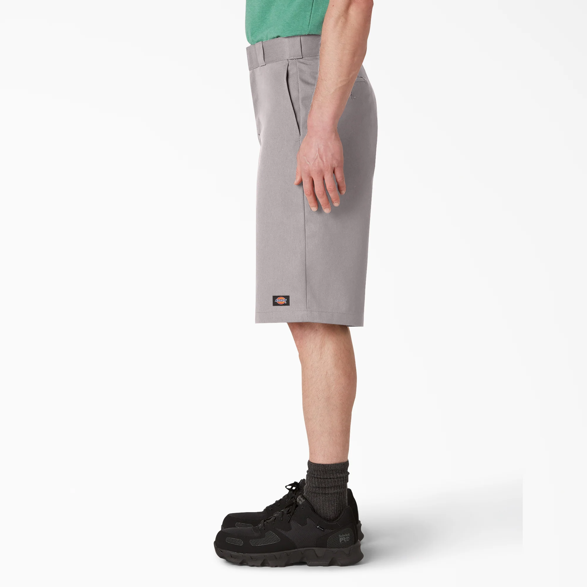 Loose Fit Flat Front Work Shorts, 13" - Image 3