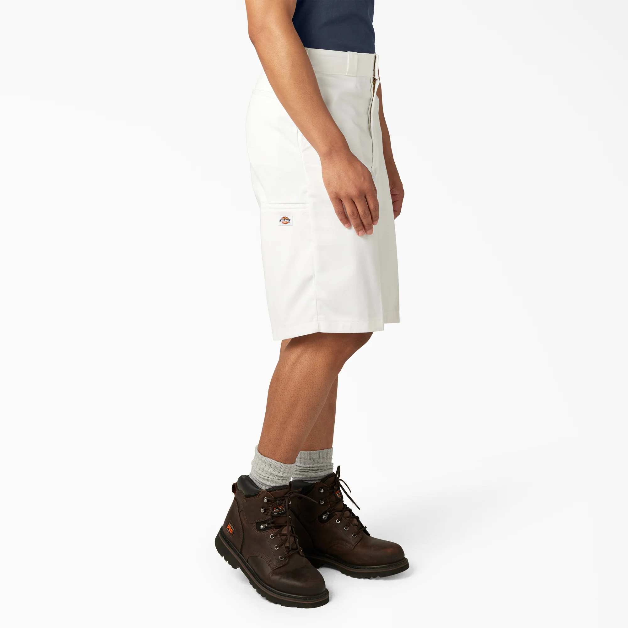 Loose Fit Flat Front Work Shorts, 13" - Image 4