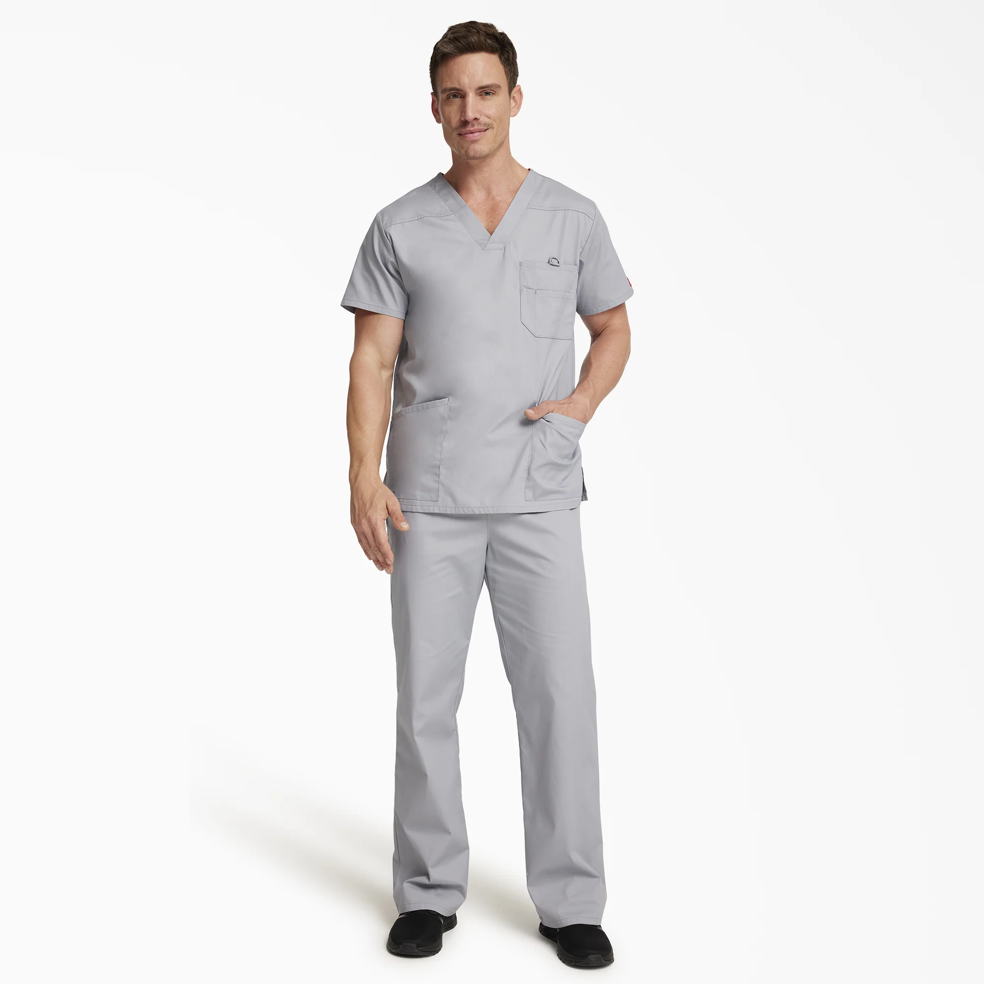 Men's EDS Signature V-Neck Scrub Top - Image 5