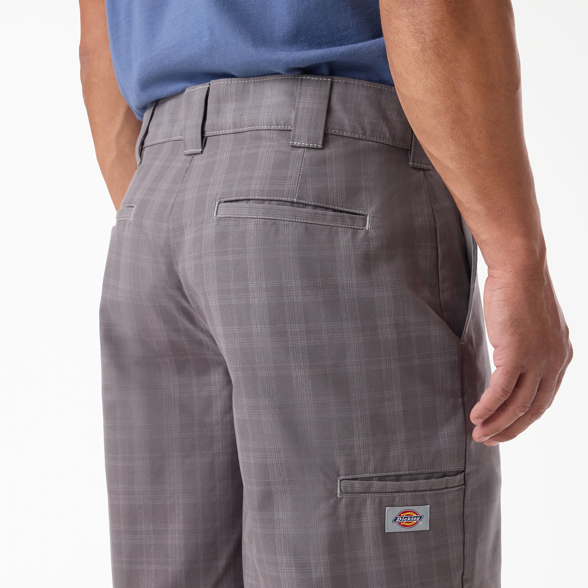 Plaid Work Shorts, 11" - Image 6