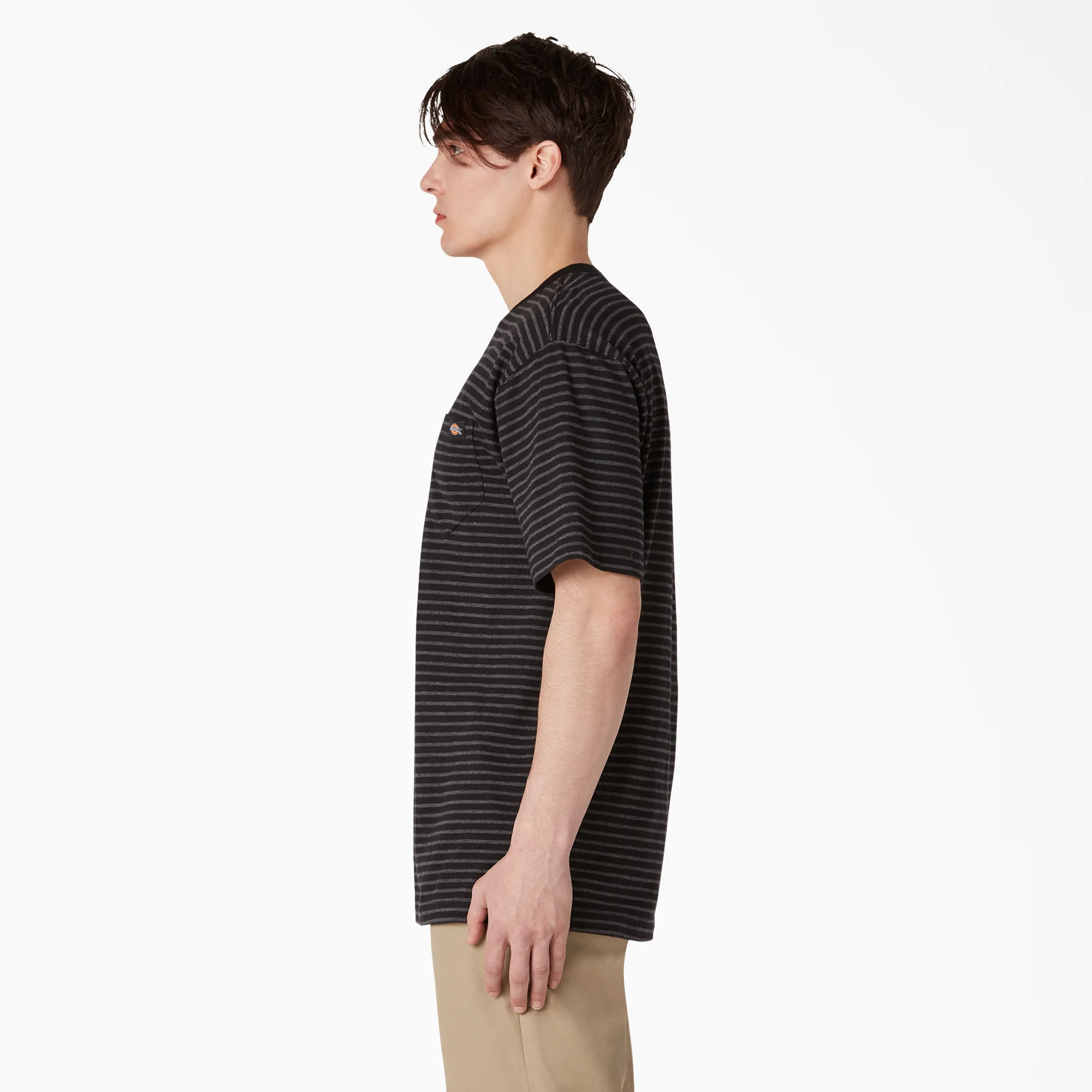 Regular Fit Striped Pocket T-Shirt - Image 3