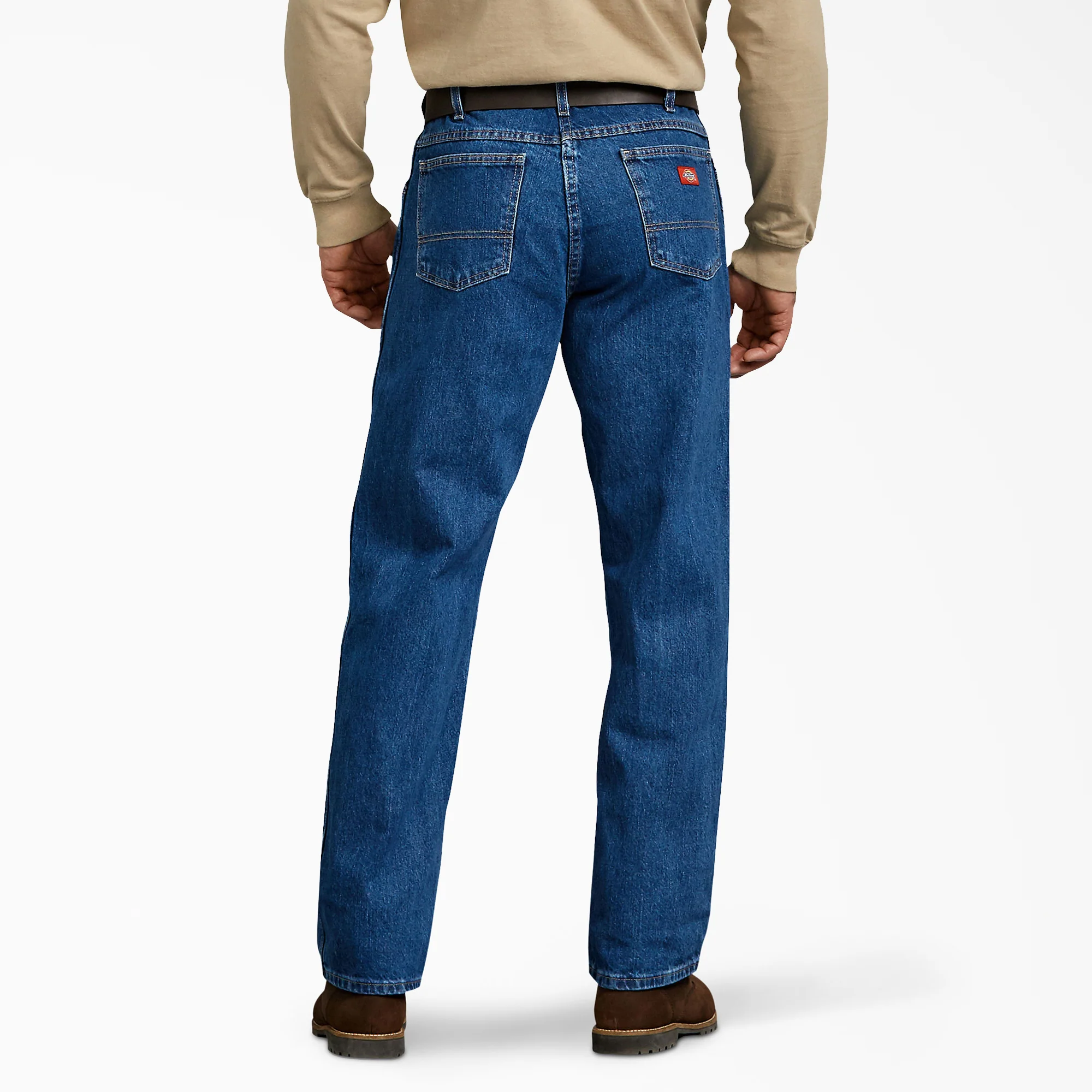 Relaxed Fit Straight Leg Heavyweight Denim Jeans - Image 2