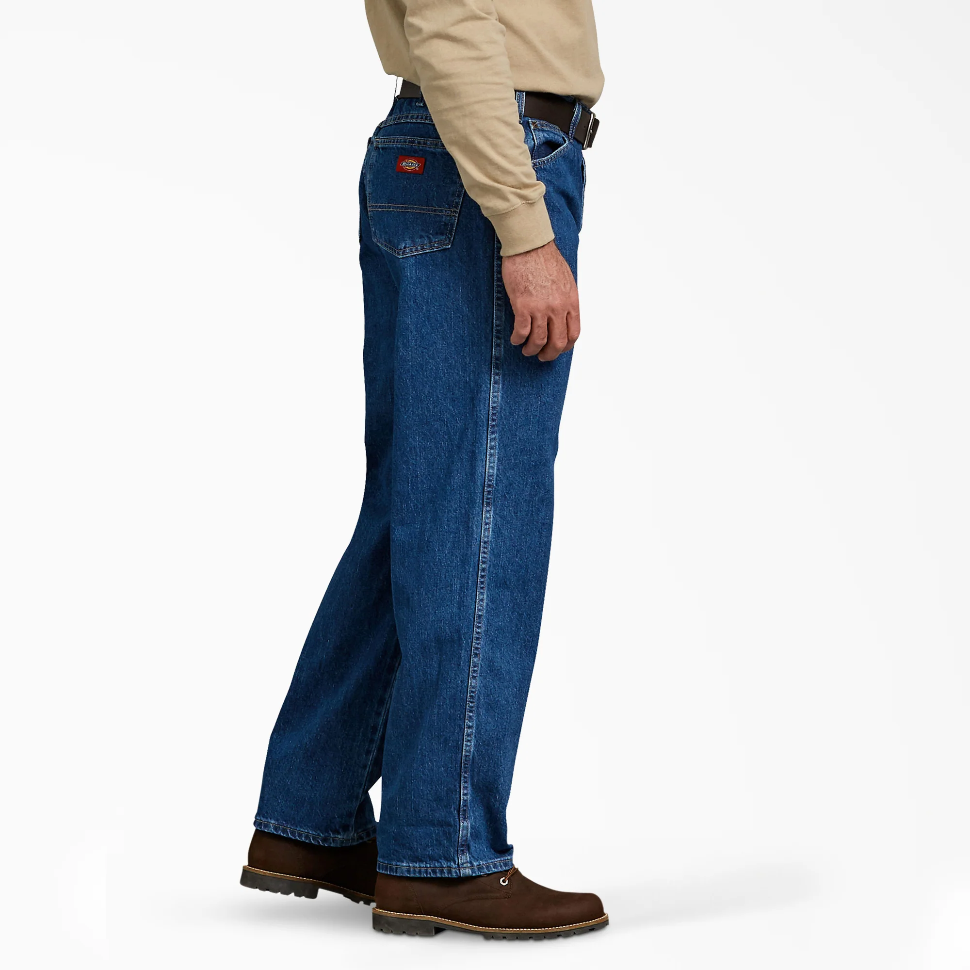 Relaxed Fit Straight Leg Heavyweight Denim Jeans - Image 3