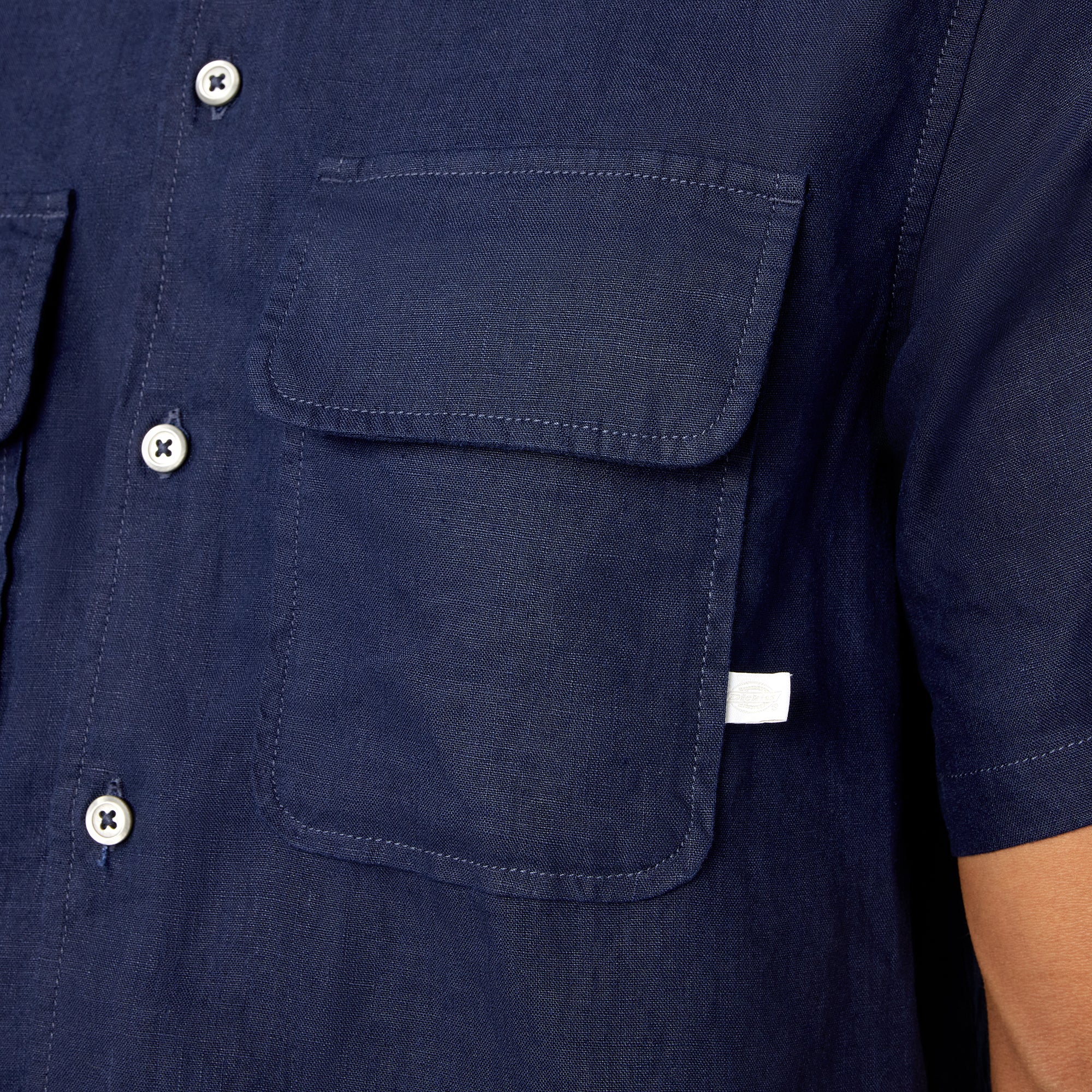 Short Sleeve Linen Work Shirt - Image 8