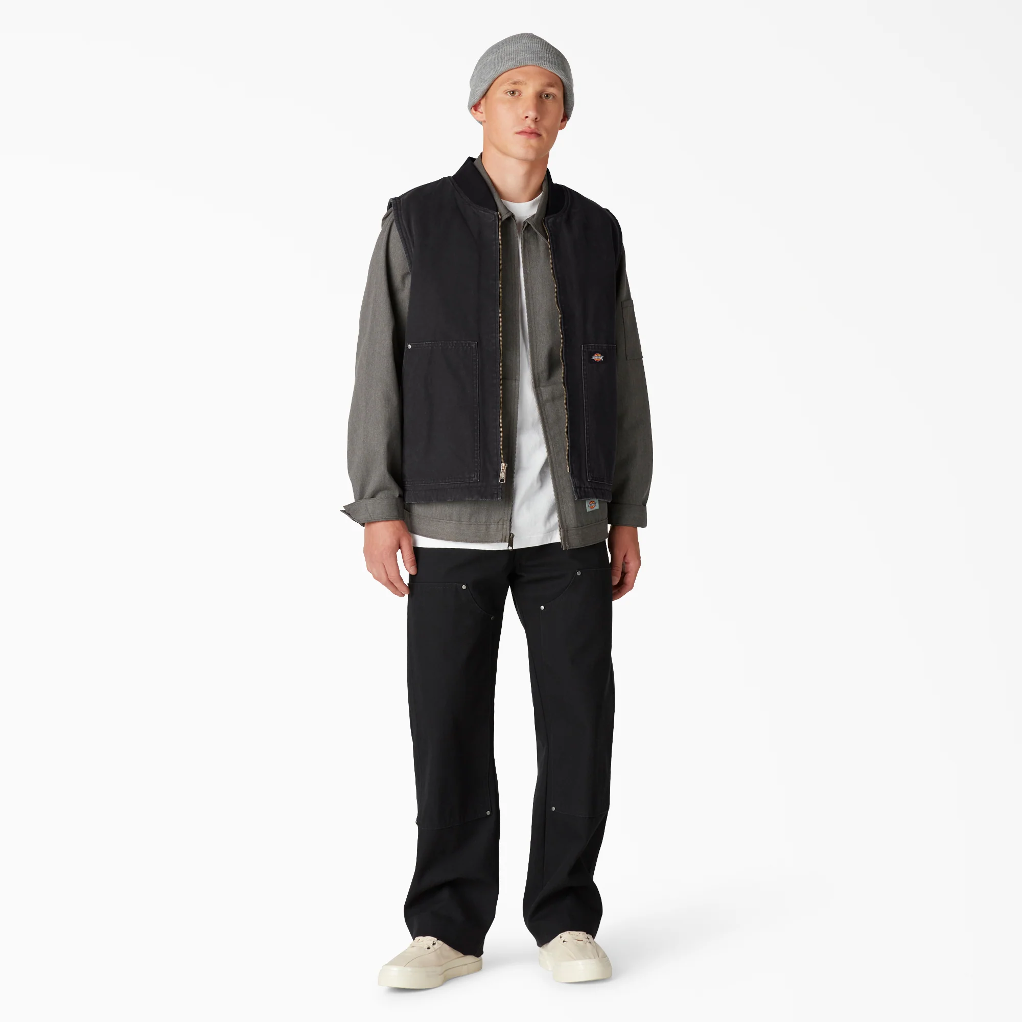 Stonewashed Duck High Pile Fleece Lined Vest - Image 4