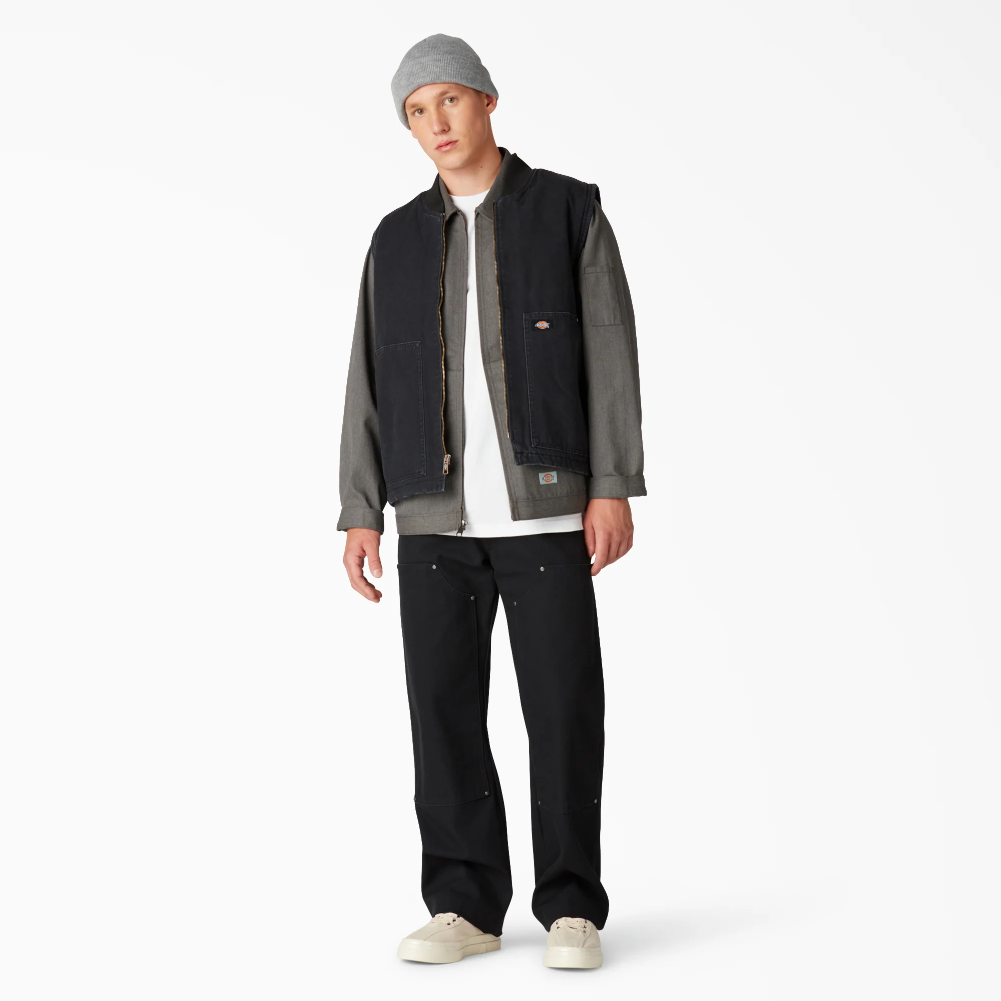 Stonewashed Duck High Pile Fleece Lined Vest - Image 6