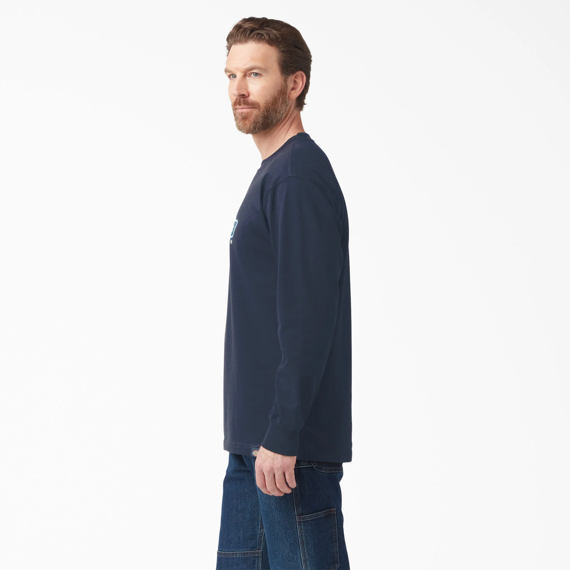 Tri-Color Logo Graphic Long Sleeve T-Shirt - Image 3